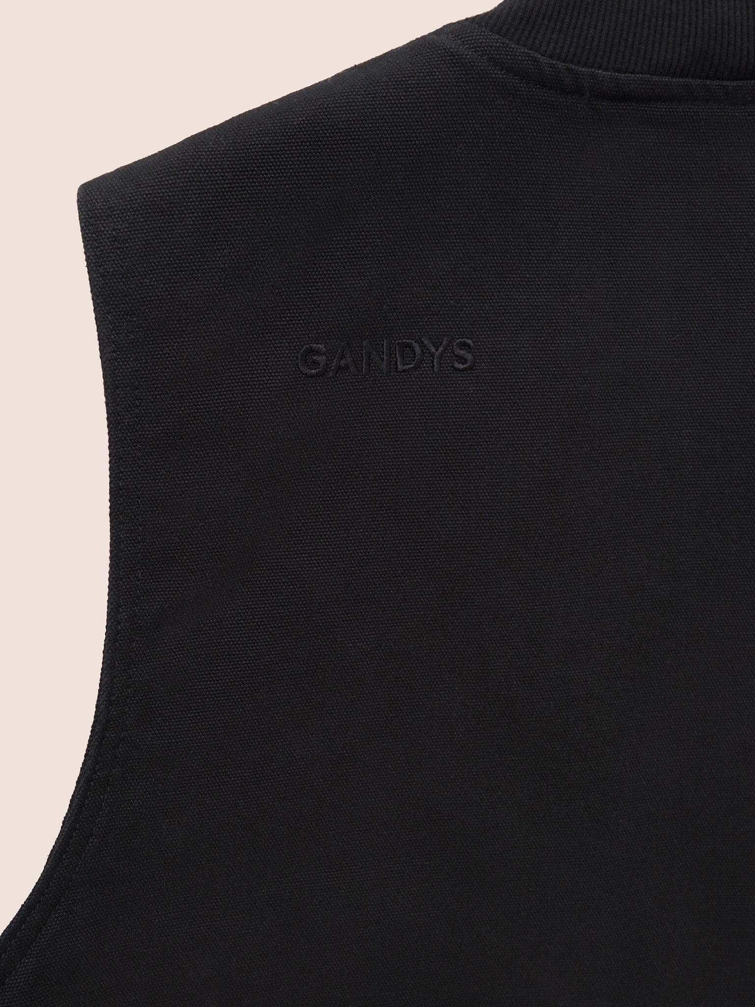 Black Hamilton Canvas Cotton Liner Layering- Gandys