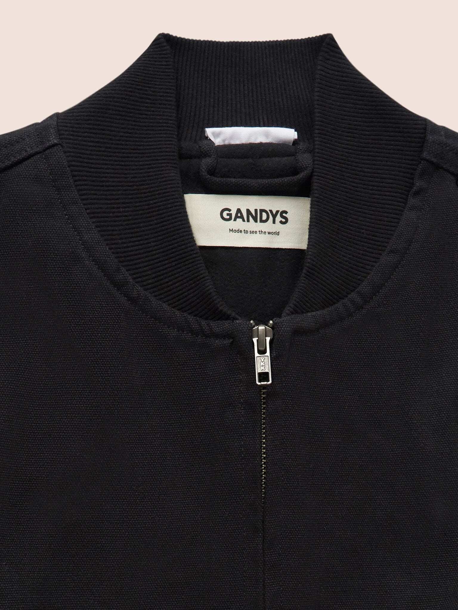 Black Hamilton Canvas Cotton Liner Layering- Gandys