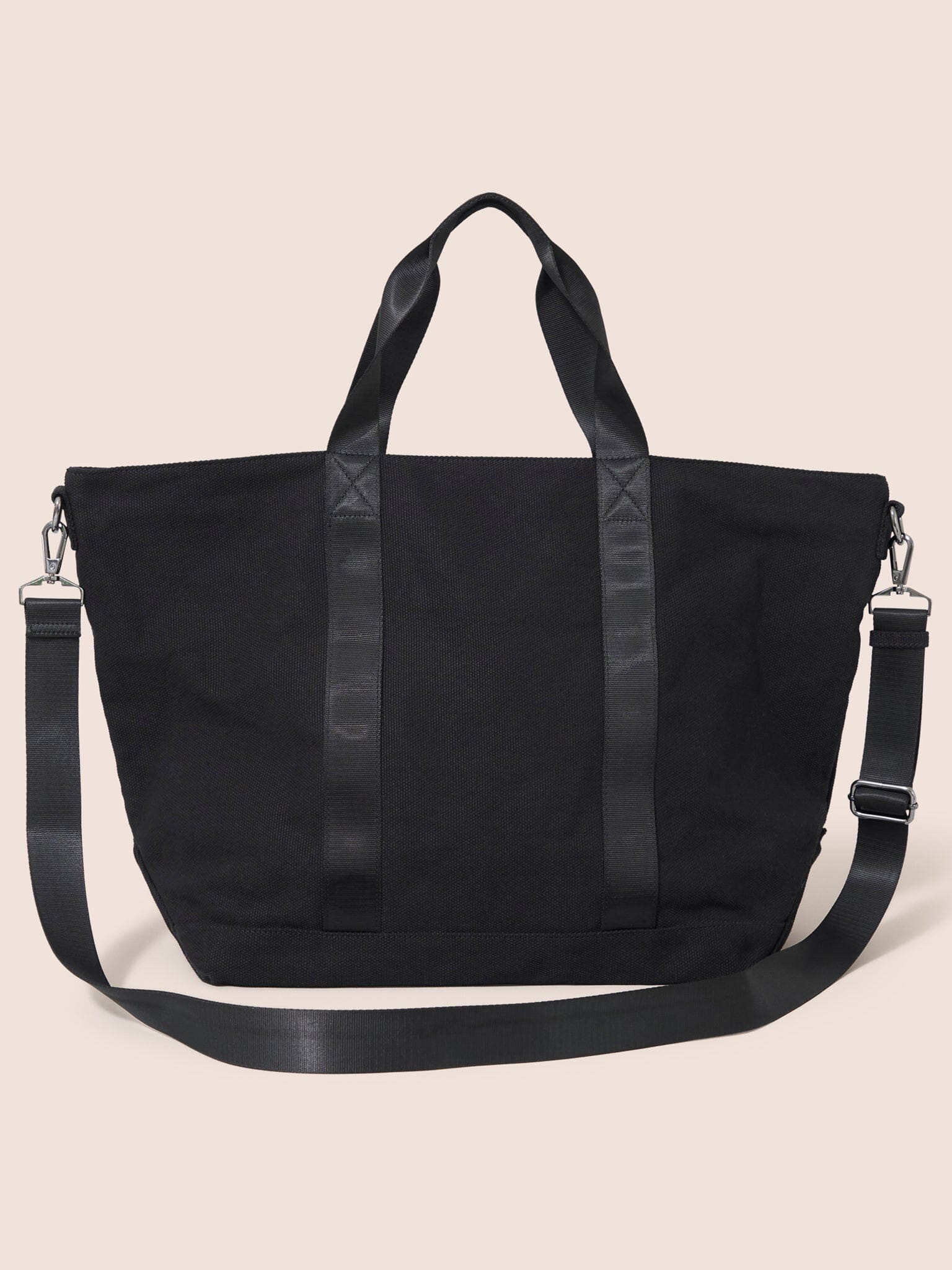Black Havana Cotton Canvas Weekend Bag Bags- Gandys