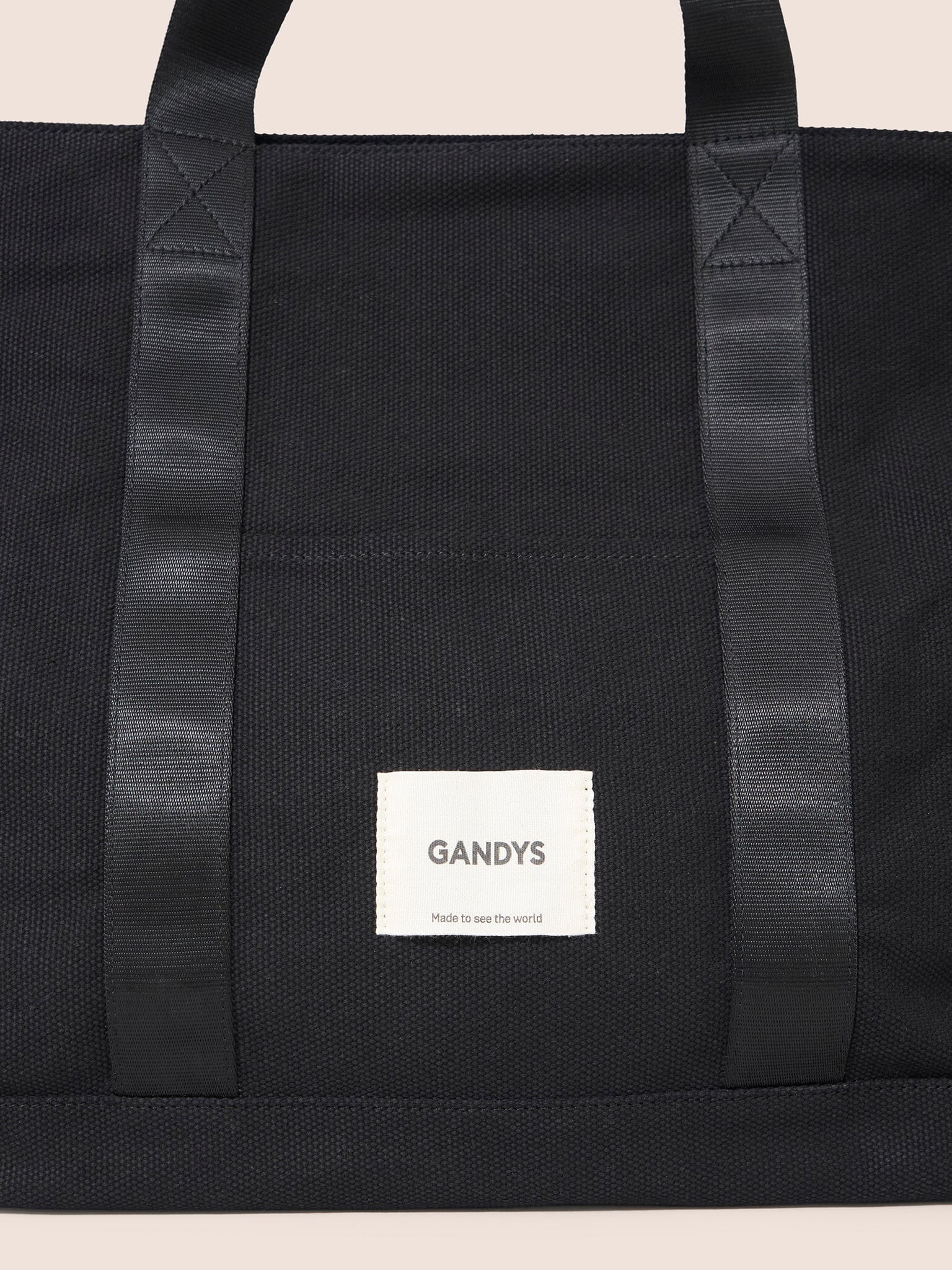 Black Havana Cotton Canvas Weekend Bag Bags- Gandys