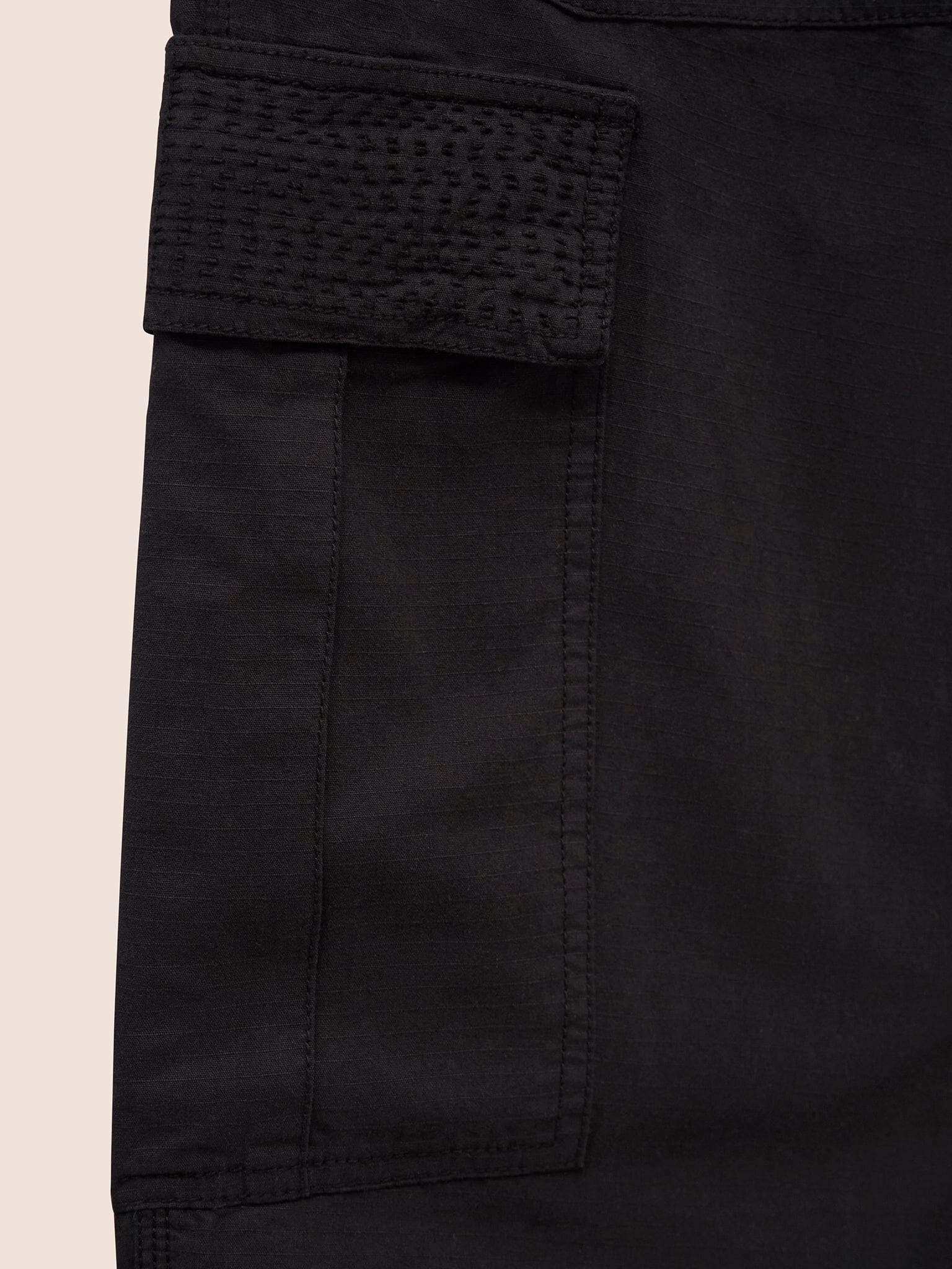 Black Nagpur Cargo Trousers Bottoms- Gandys