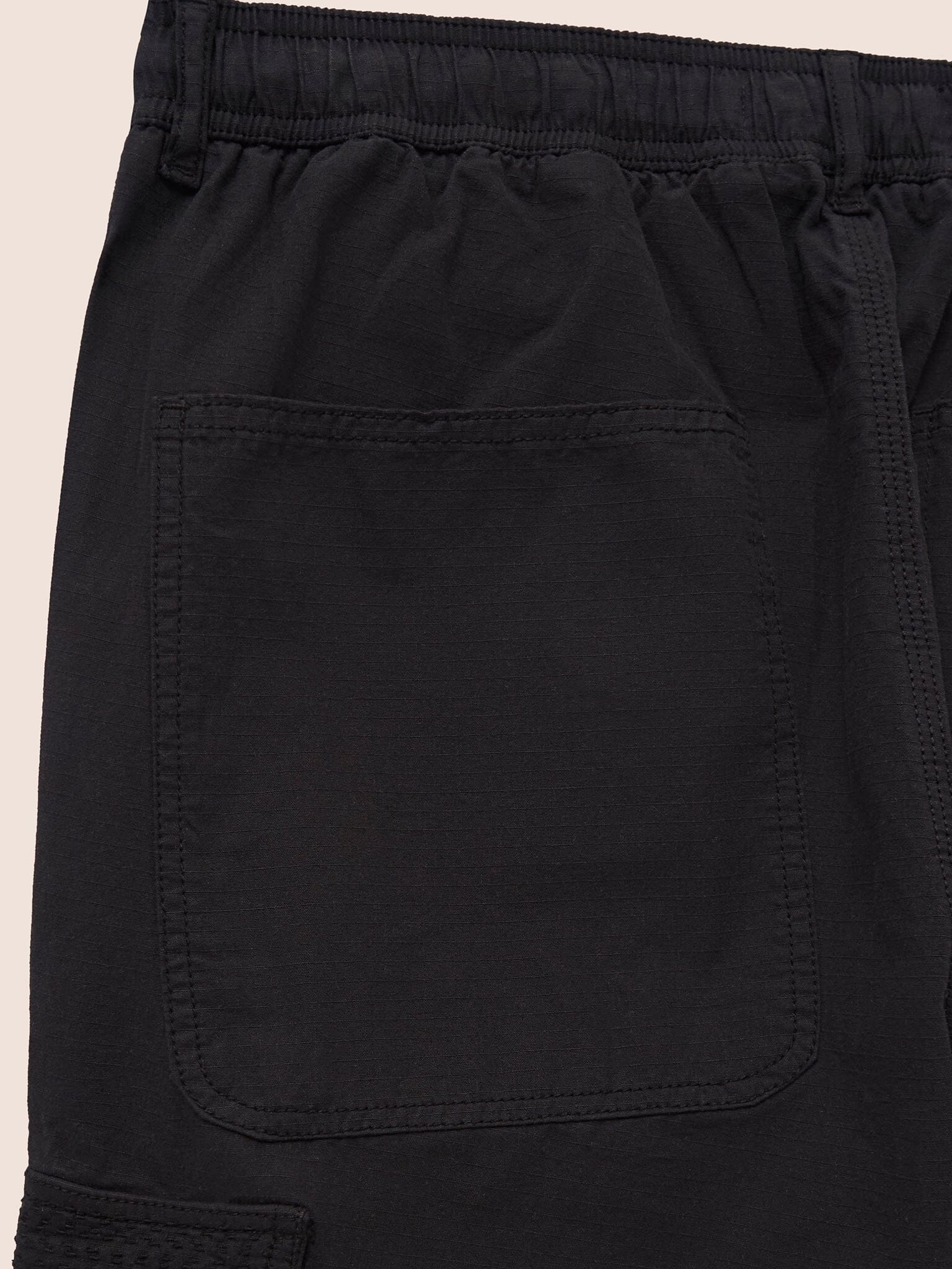 Black Nagpur Cargo Trousers Bottoms- Gandys