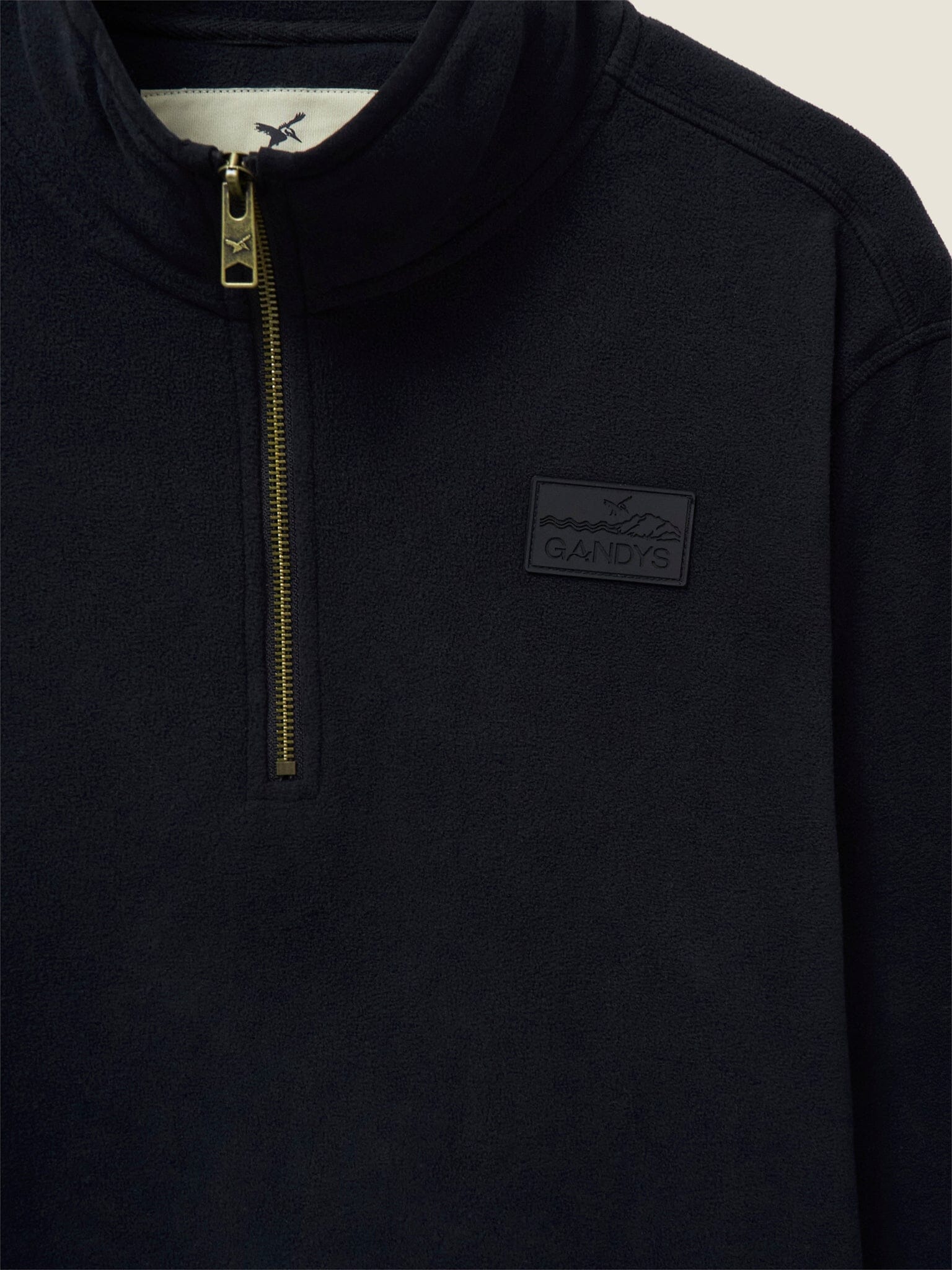 Black Nevis 1/4 Zip Lightweight Fleece Layering- Gandys