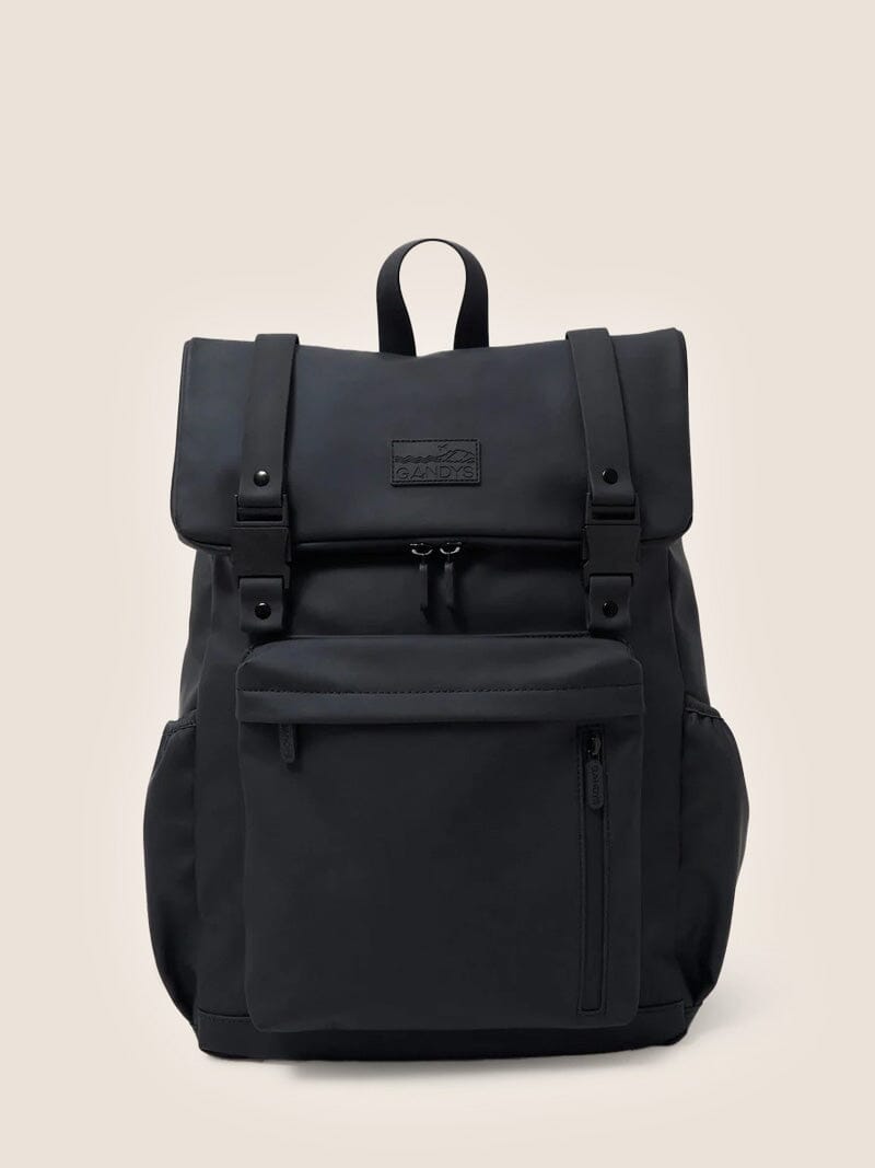 Black Pantai Waterproof Backpack Bags- Gandys