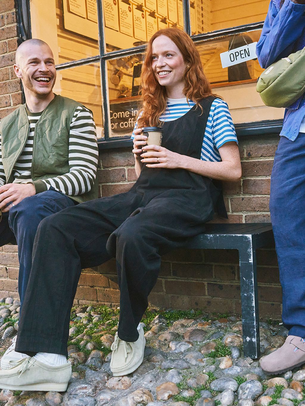 Black Steephill Dungaree Bottoms- Gandys