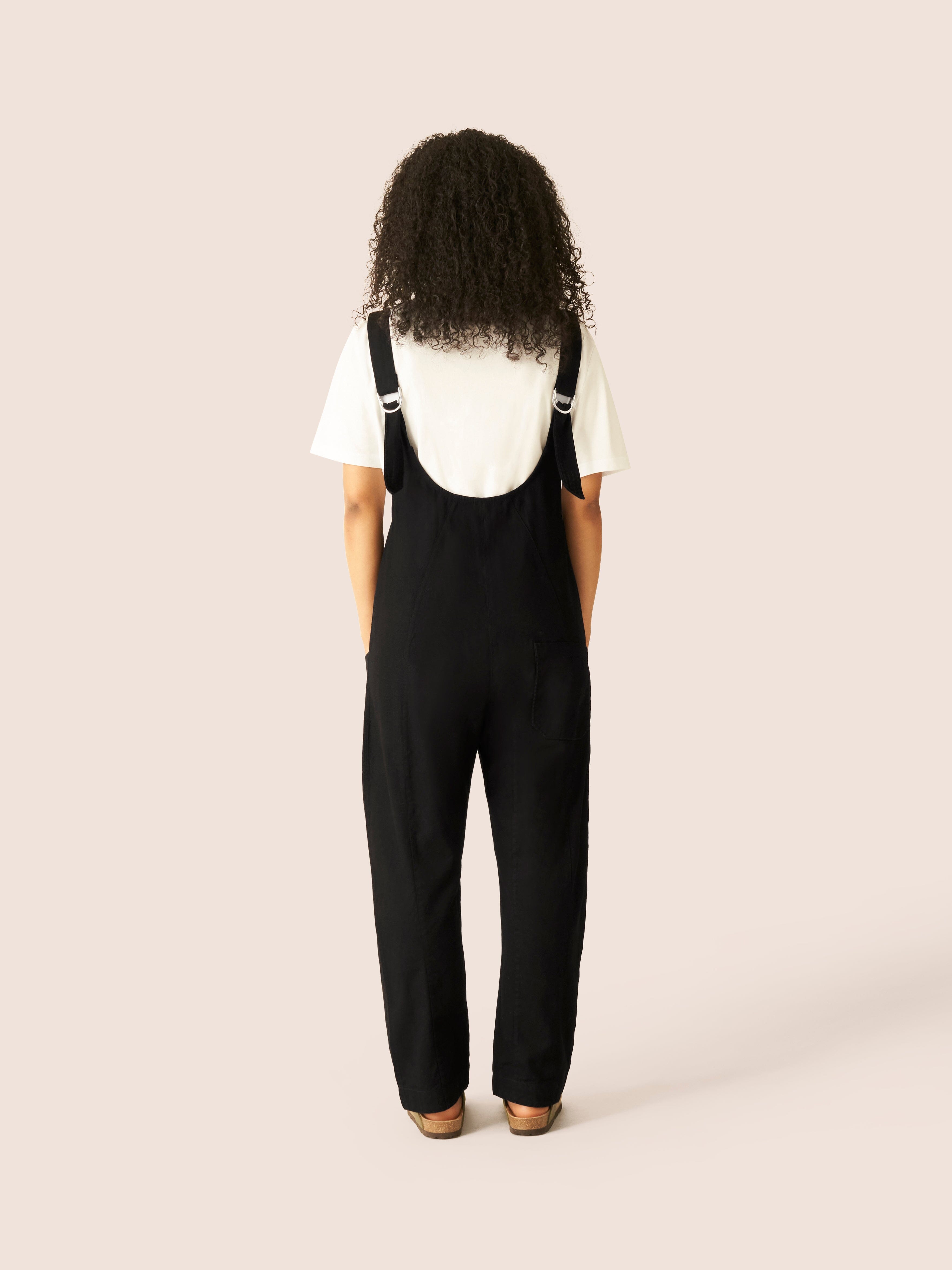 Black Steephill Dungaree Bottoms- Gandys