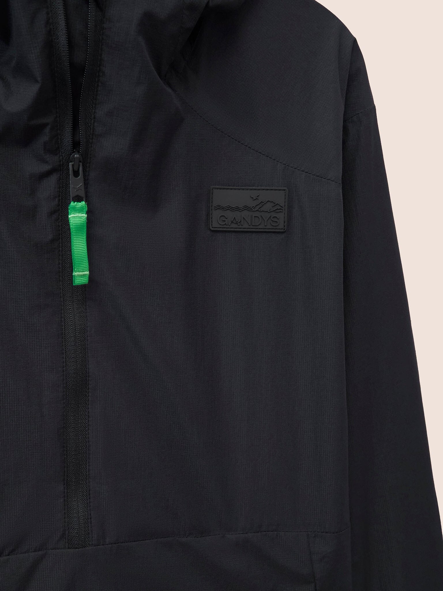 Black Taupo Pac-a-Mac Outerwear- Gandys