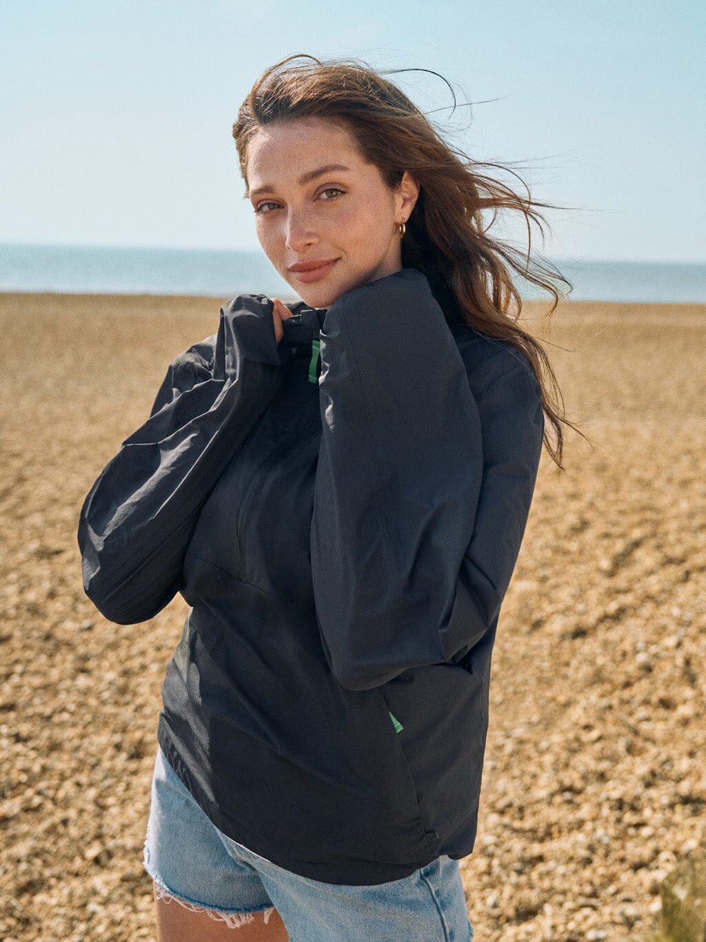 Black Taupo Waterproof Jacket Outerwear- Gandys