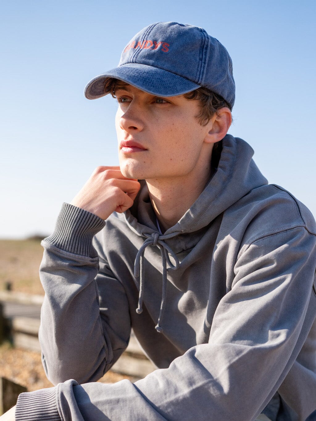 Blue Gandys Embroidered Cap Accessories- Gandys