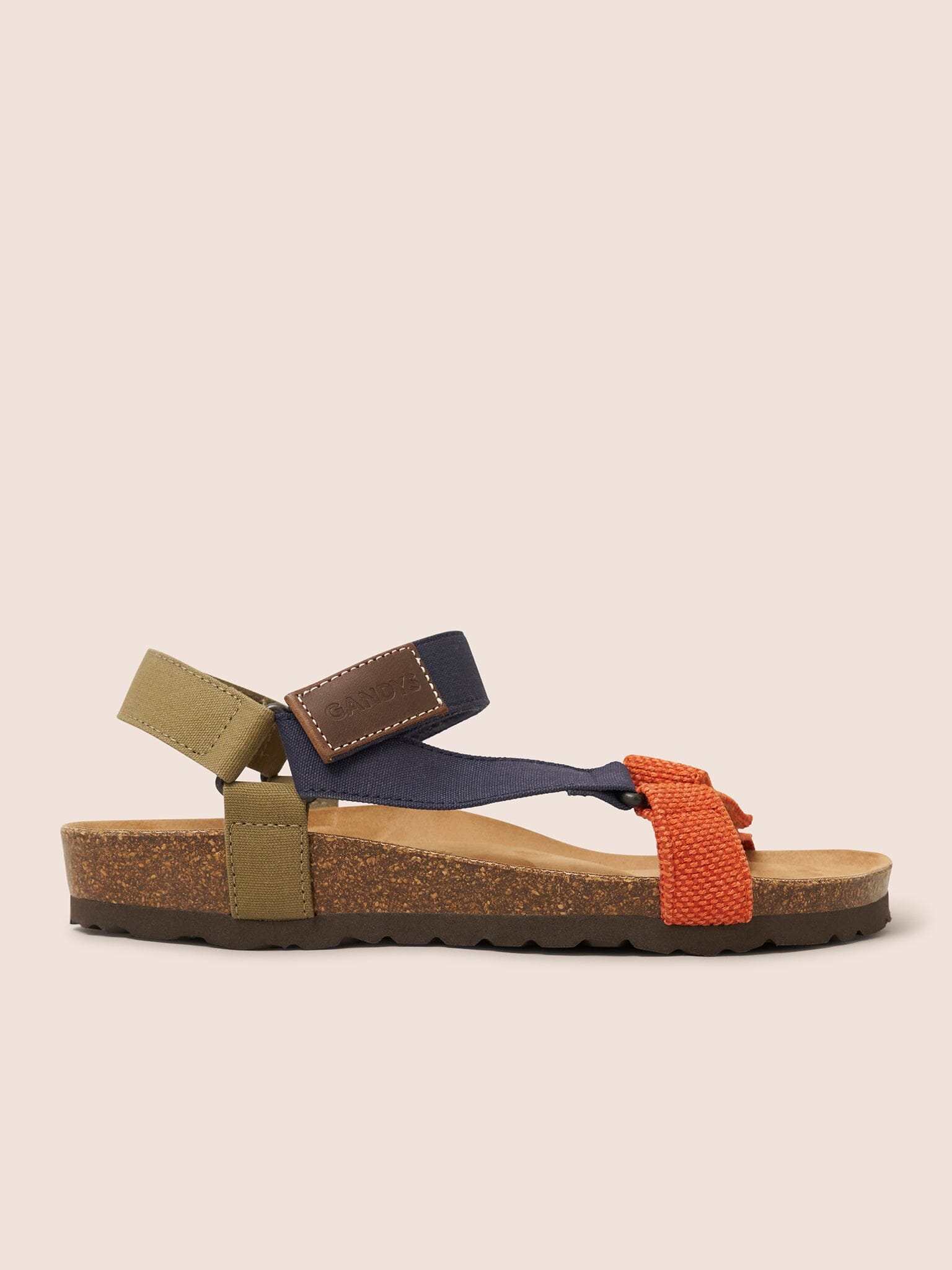 Blue Multi Palma Recycled Canvas Trekking Sandal Footwear- Gandys