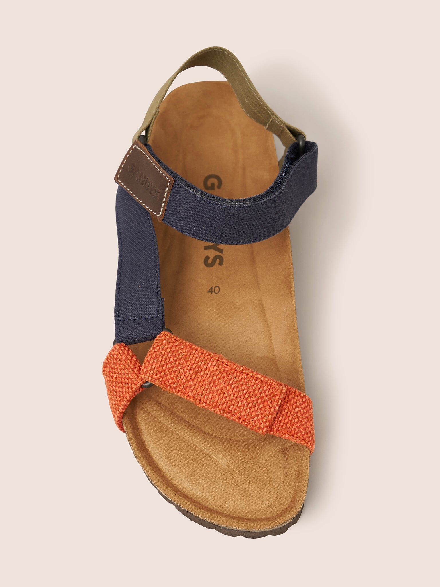 Blue Multi Palma Recycled Canvas Trekking Sandal Footwear- Gandys