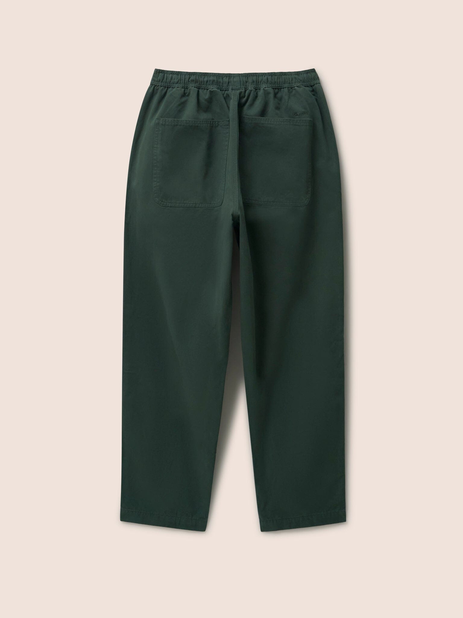 Bombay Cotton Elasticated Waist Trousers in Khaki Bottoms- Gandys