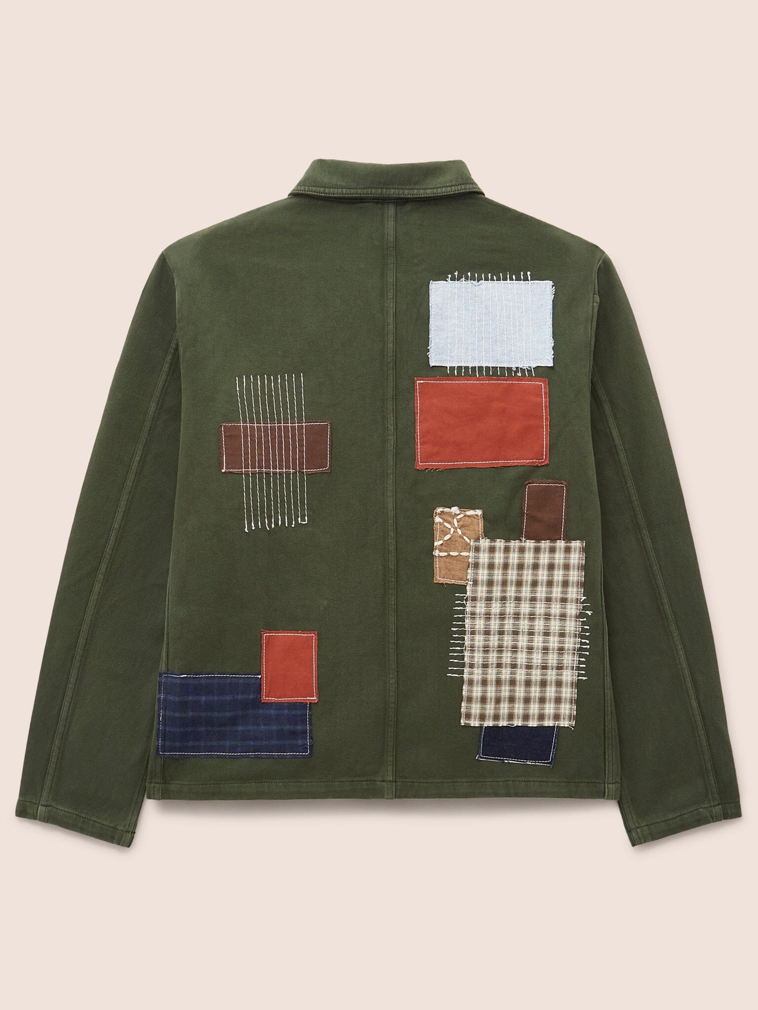 Brecon Cotton Patched Chore Jacket Outerwear- Gandys
