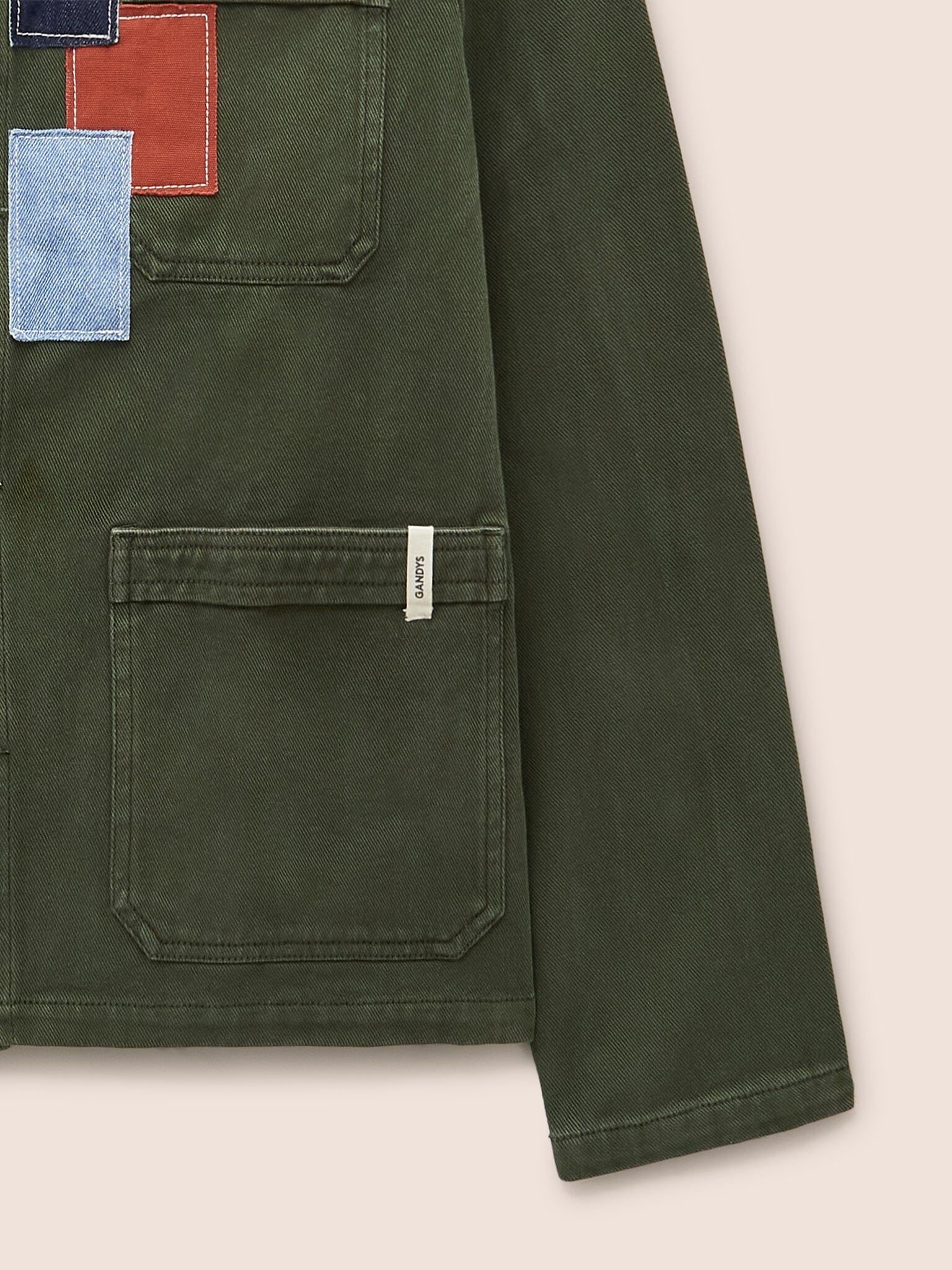 Brecon Cotton Patched Chore Jacket Outerwear- Gandys