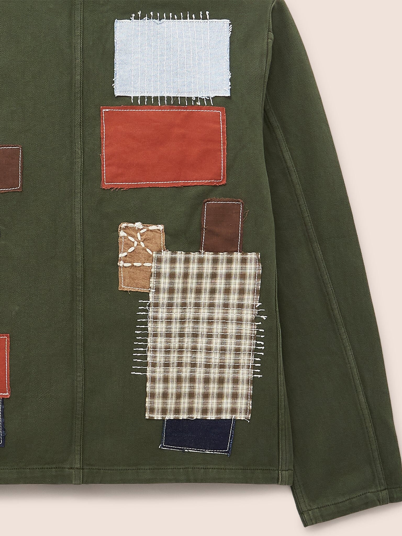 Brecon Cotton Patched Chore Jacket Outerwear- Gandys