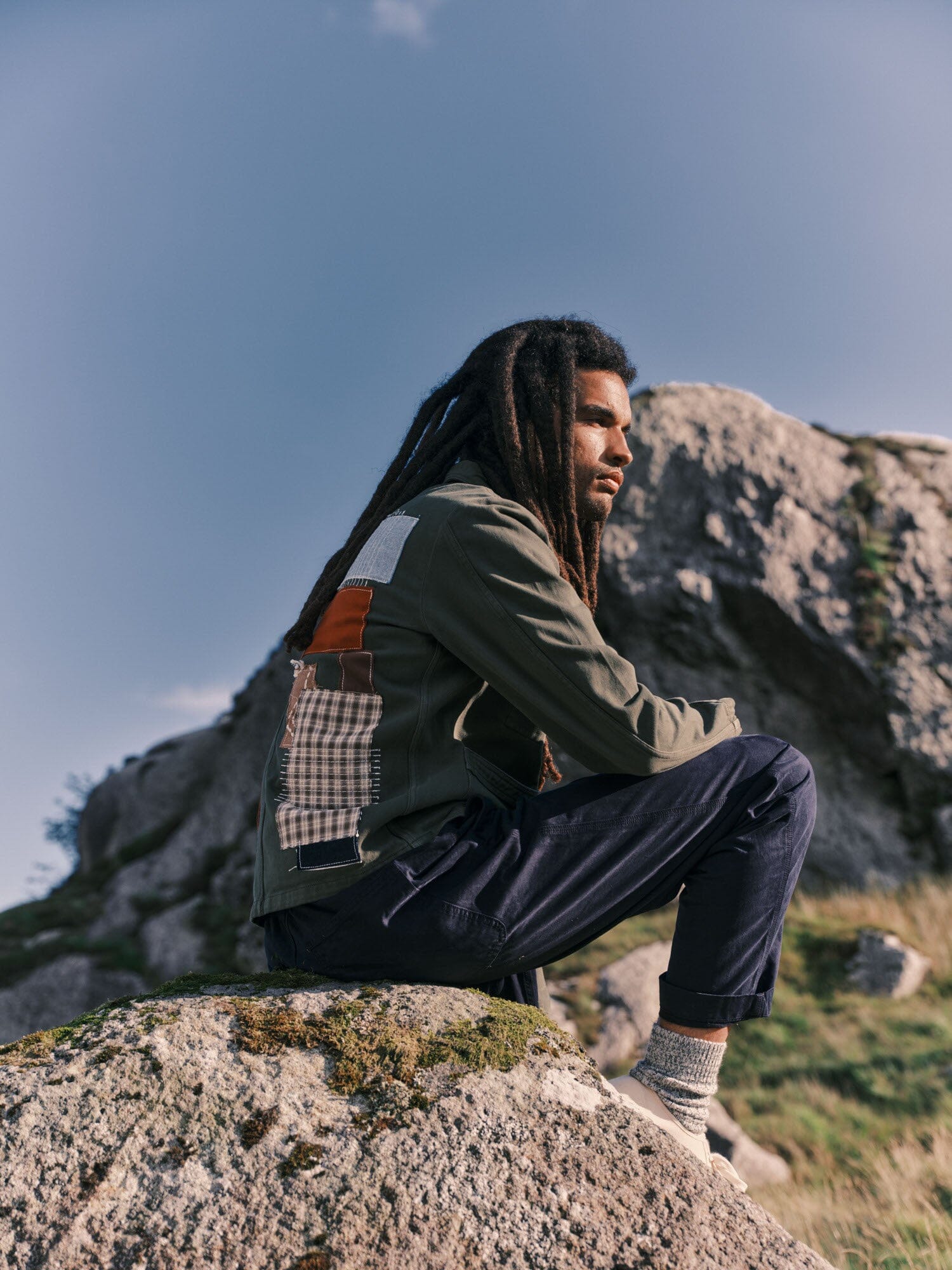 Brecon Cotton Patched Chore Jacket Outerwear- Gandys