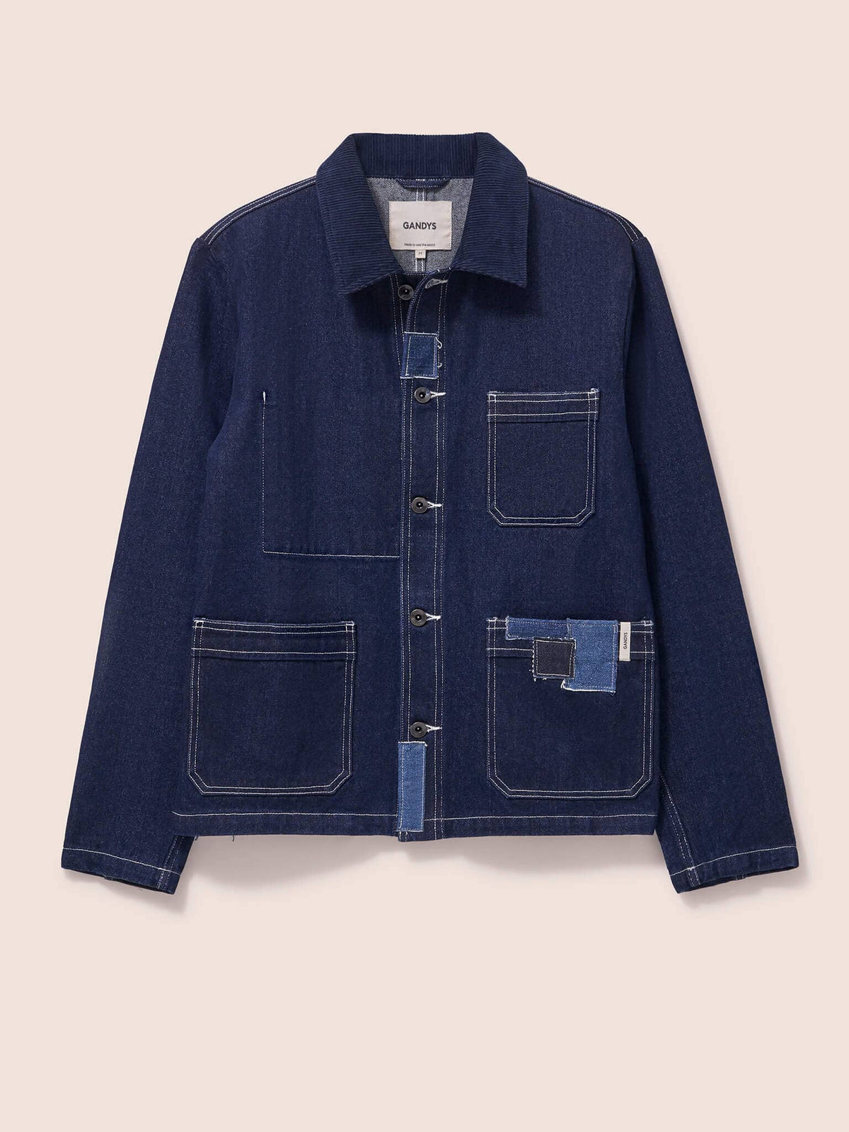 Brecon Denim Patched Chore Jacket
