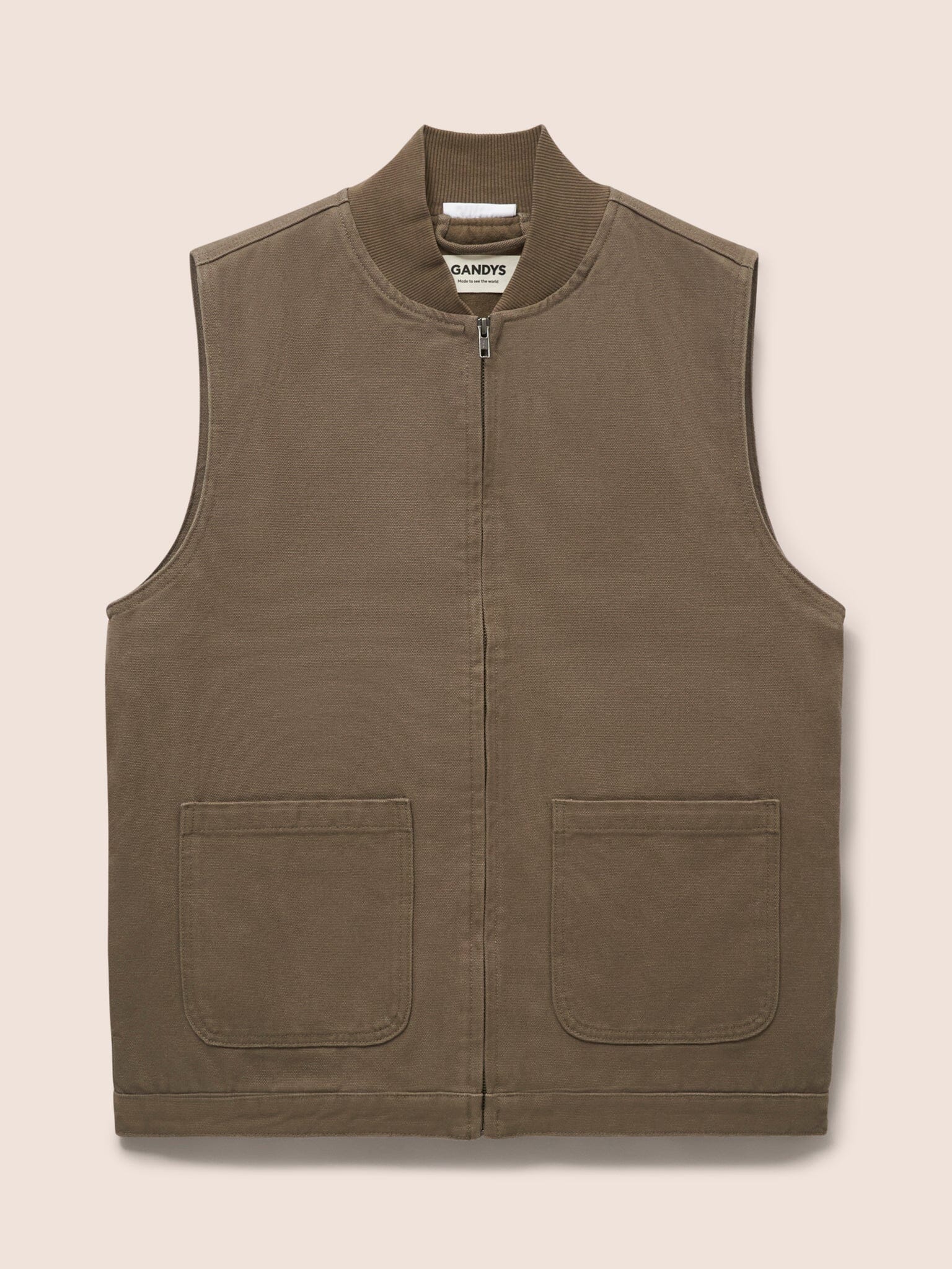 Brown Hamilton Canvas Cotton Liner Layering- Gandys
