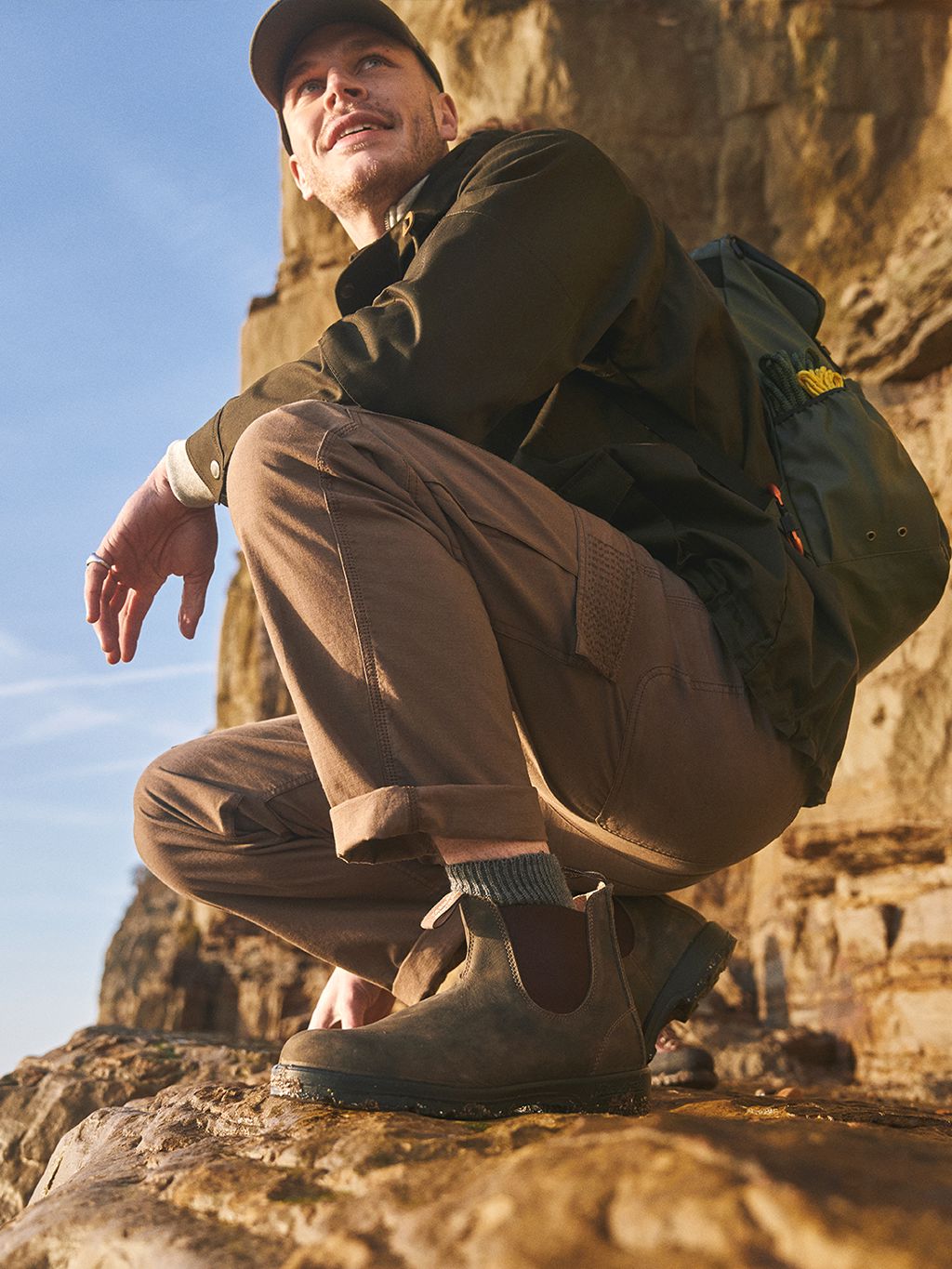 Brown Nagpur Cargo Trousers Bottoms- Gandys