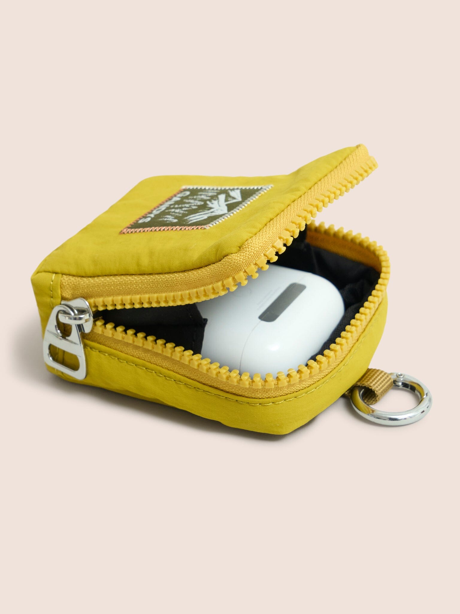 Carabiner Club Recycled Clip on Purse in Mustard Accessories- Gandys