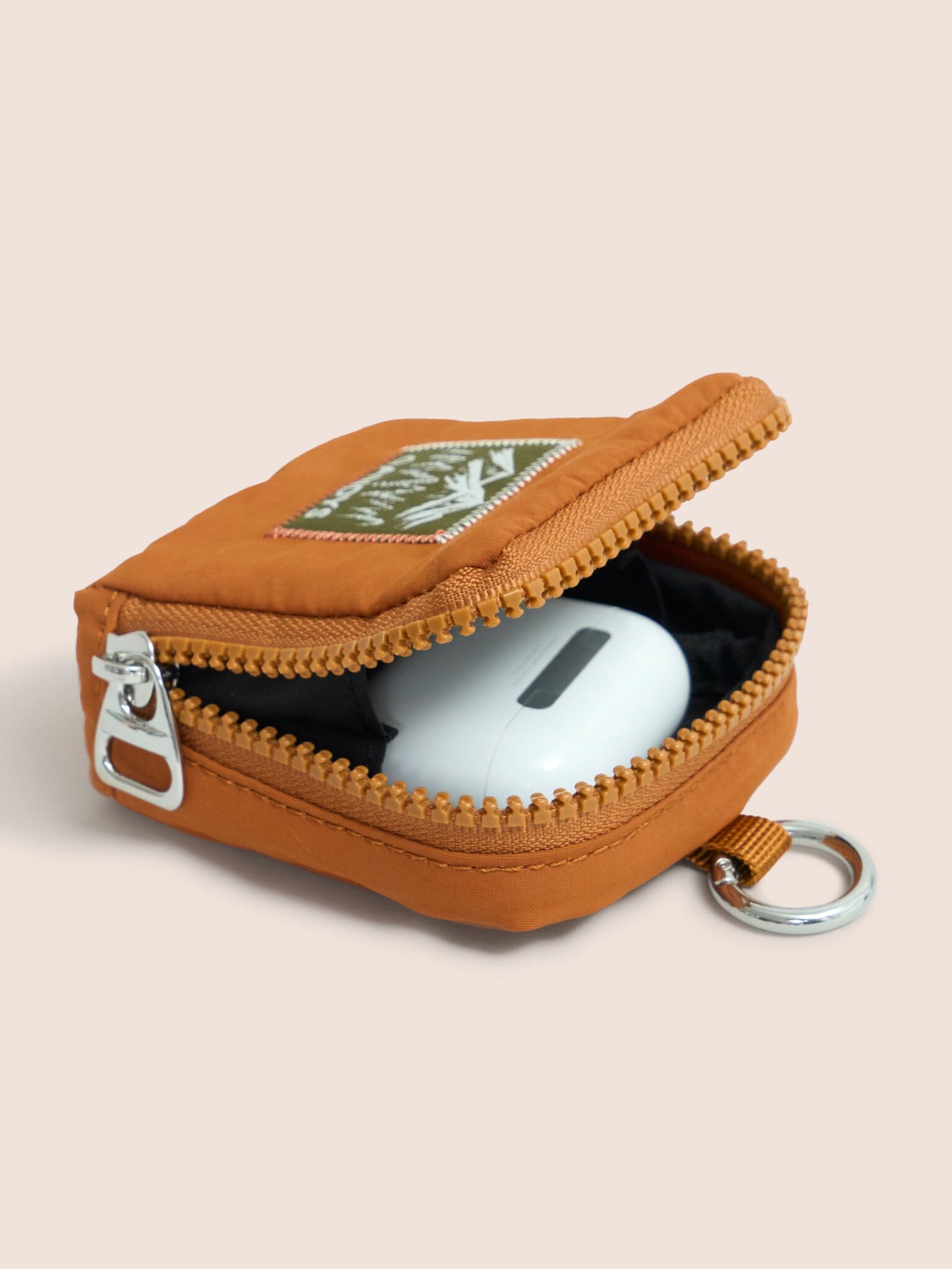 Carabiner Club Recycled Clip on Purse in Orange Accessories- Gandys