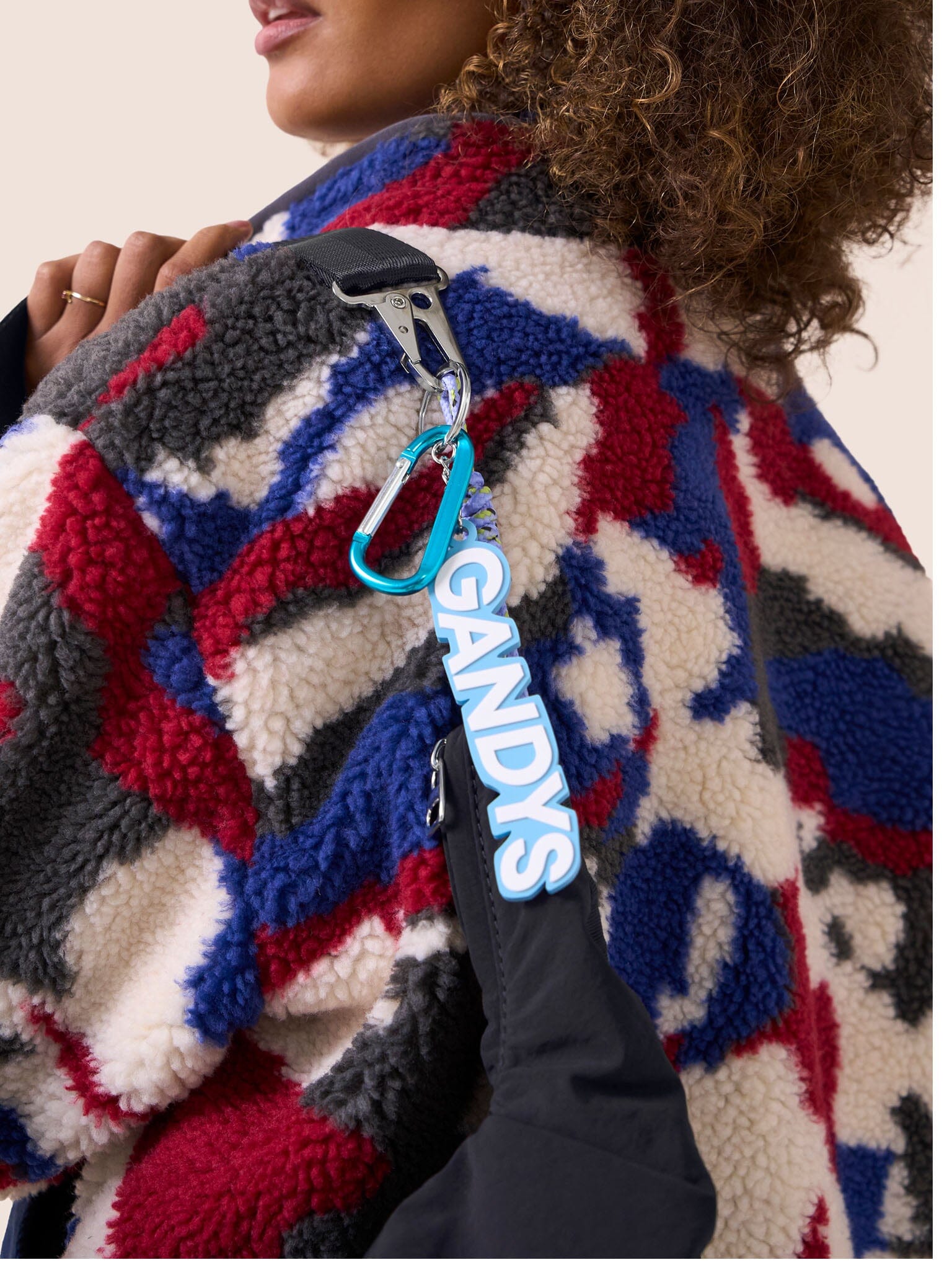 Carabiner Club Recycled Large Crescent Bag in Black Bags- Gandys