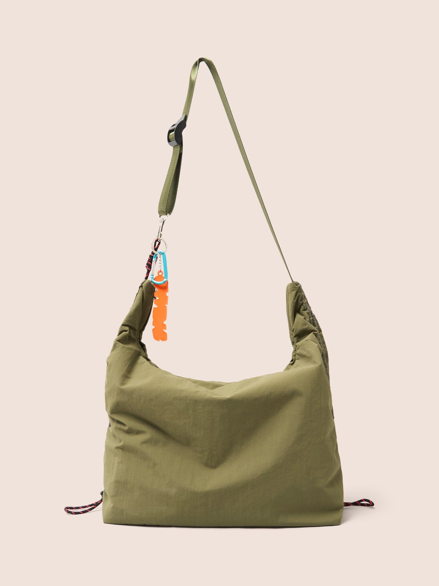Carabiner Club Recycled Large Crescent Bag in Khaki Bags- Gandys