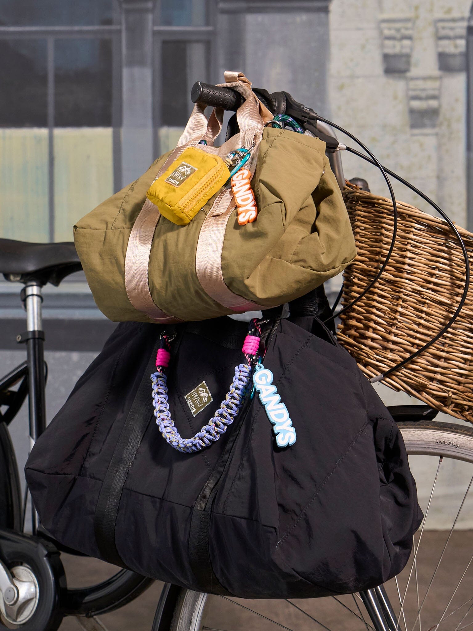 Carabiner Club Recycled Large Cube Weekend Bag in Black Bags- Gandys