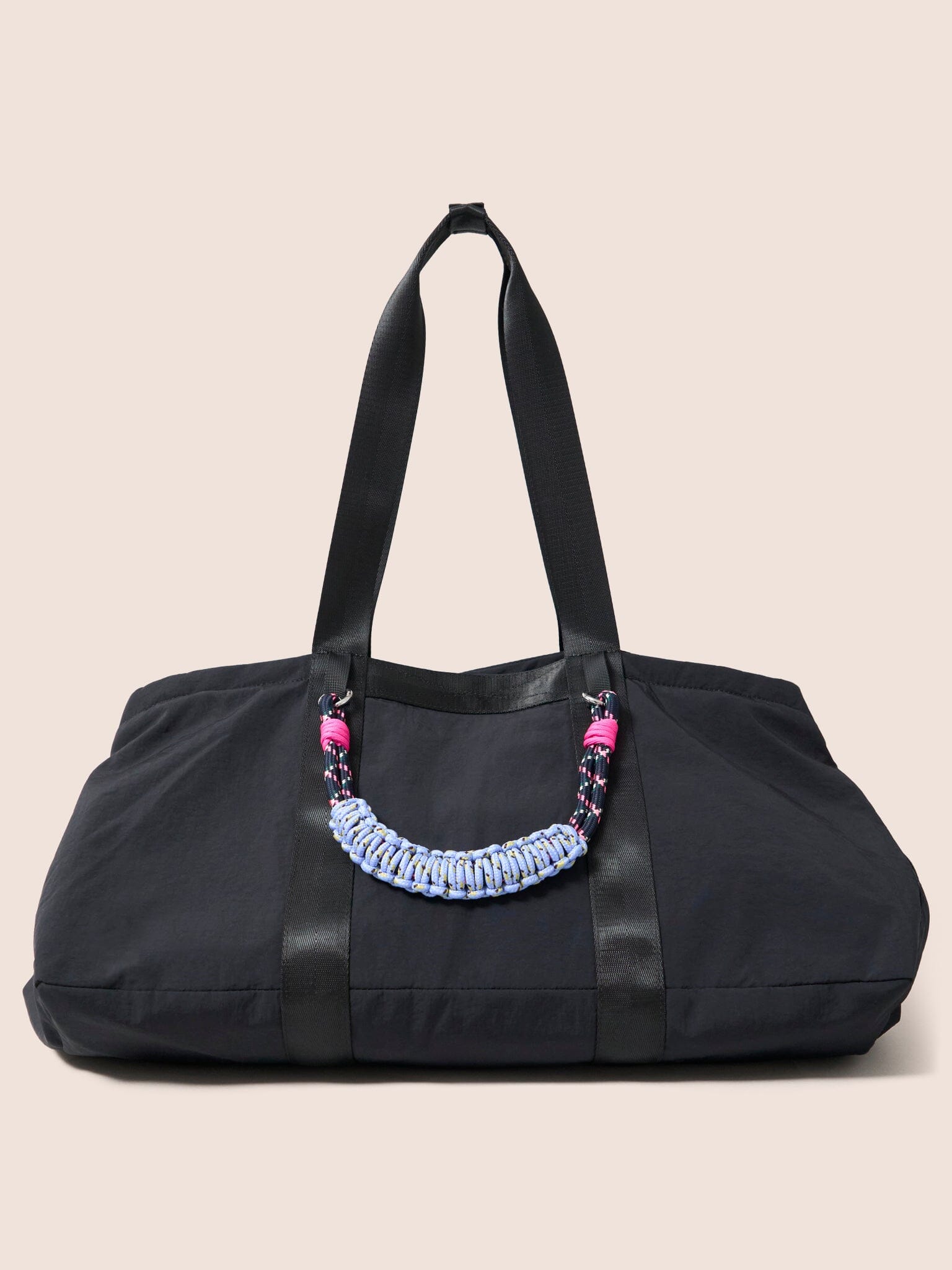 Carabiner Club Recycled Large Cube Weekend Bag in Black Bags- Gandys