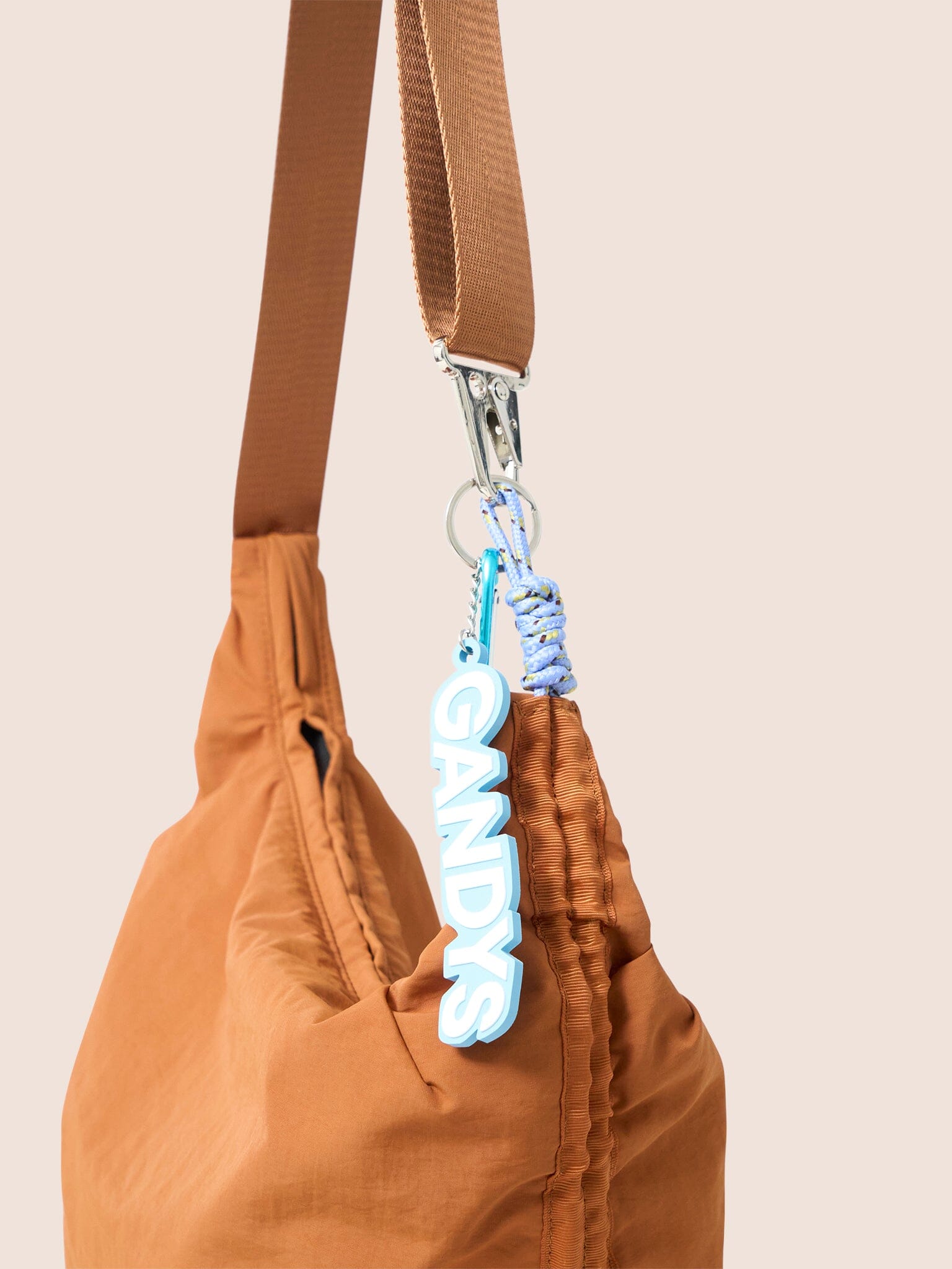 Carabiner Club Recycled Small Crescent Bag in Orange Bags- Gandys