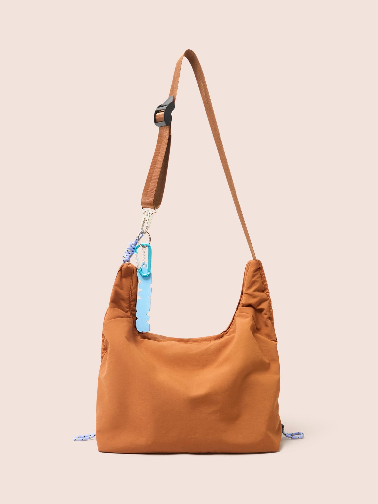 Carabiner Club Recycled Small Crescent Bag in Orange Bags- Gandys