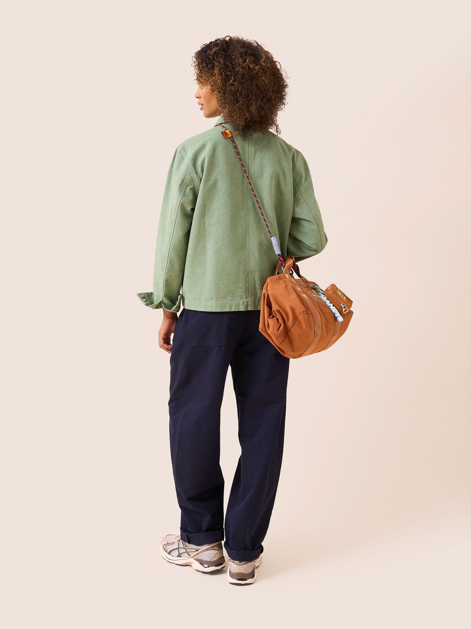 Carabiner Club Recycled Small Cube Crossbody in Orange Bags- Gandys