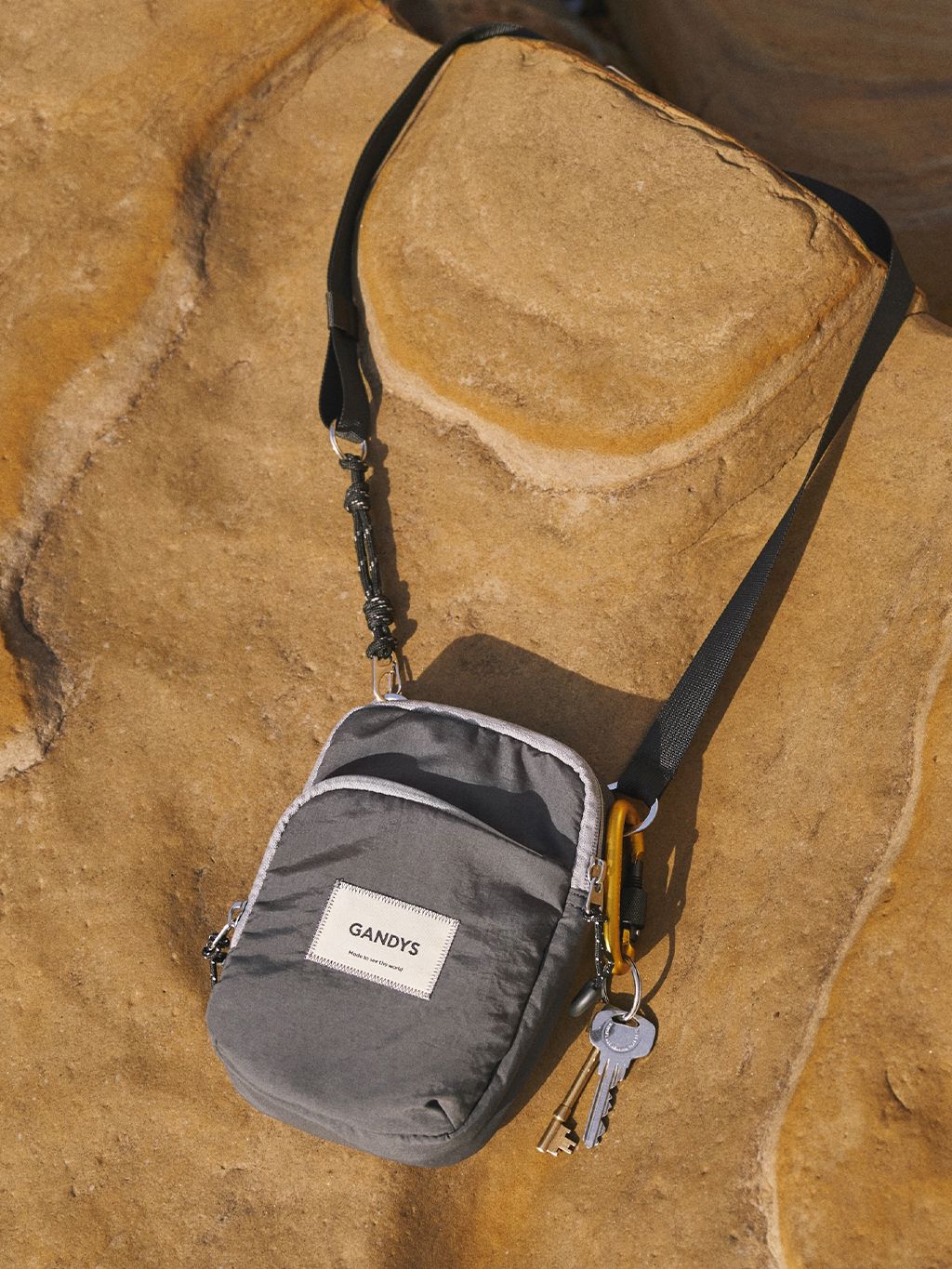 Charcoal Bello Small Crossbody Bag Bags- Gandys