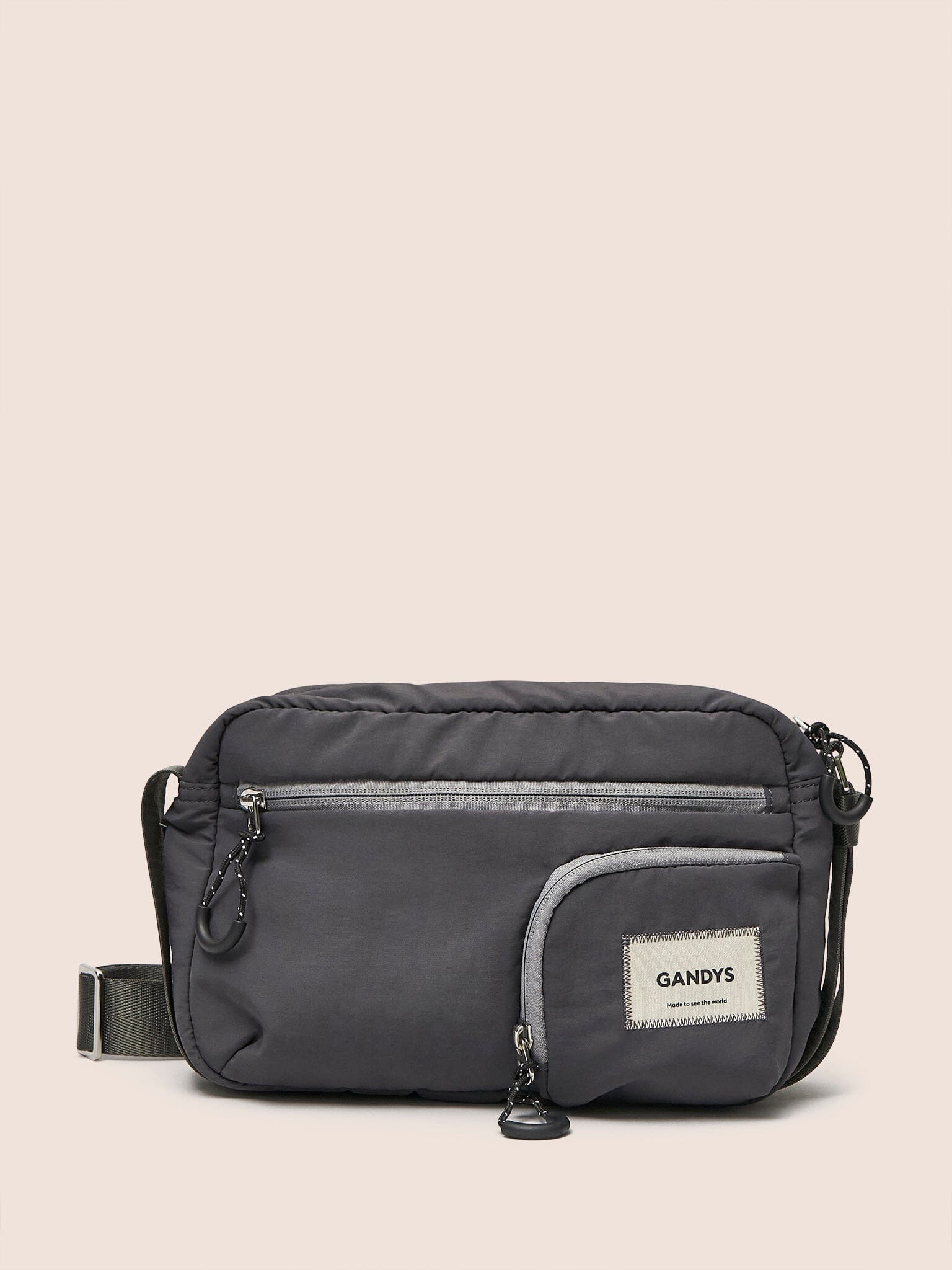Charcoal Panama Crossbody Shoulder Bag Bags- Gandys
