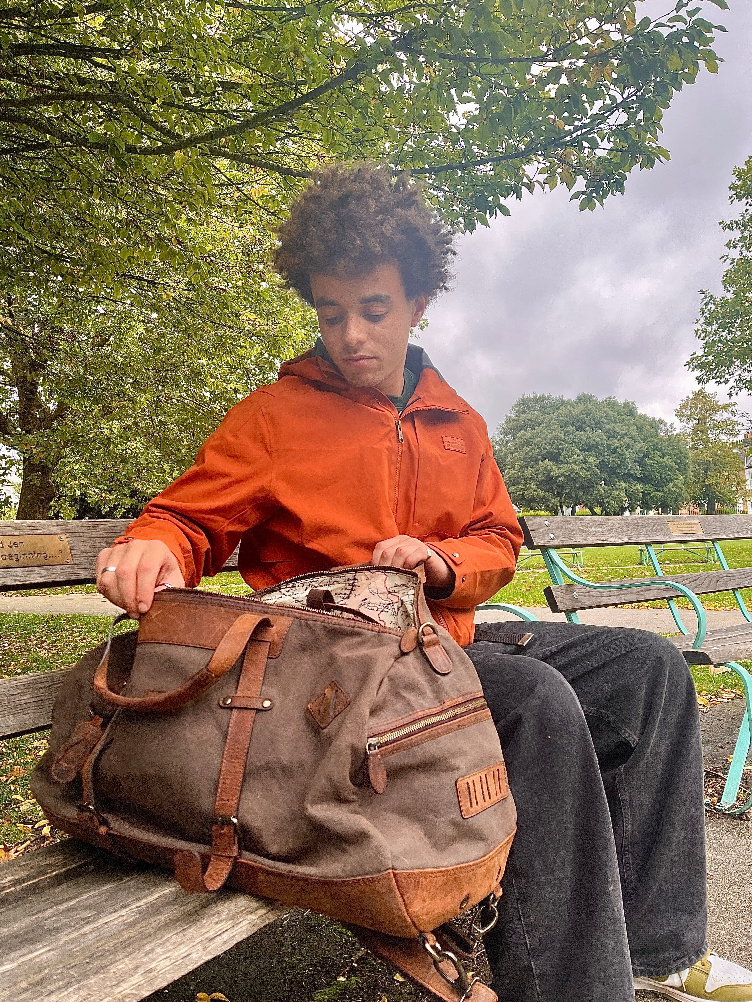 Chestnut Lalitpur Duffle Backpack Bags- Gandys