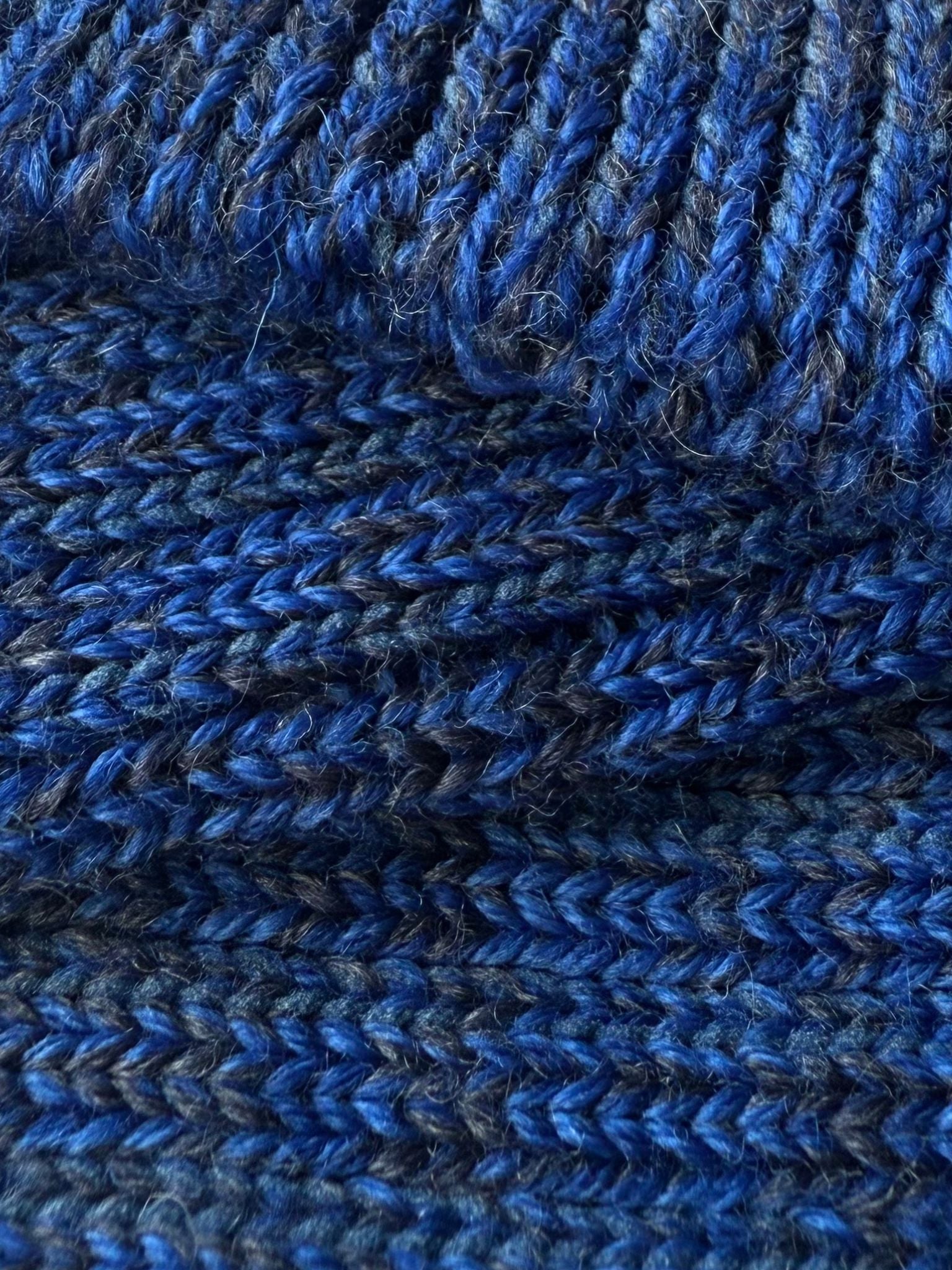 Clayton Made in England Wool Socks in Navy Mix Accessories- Gandys