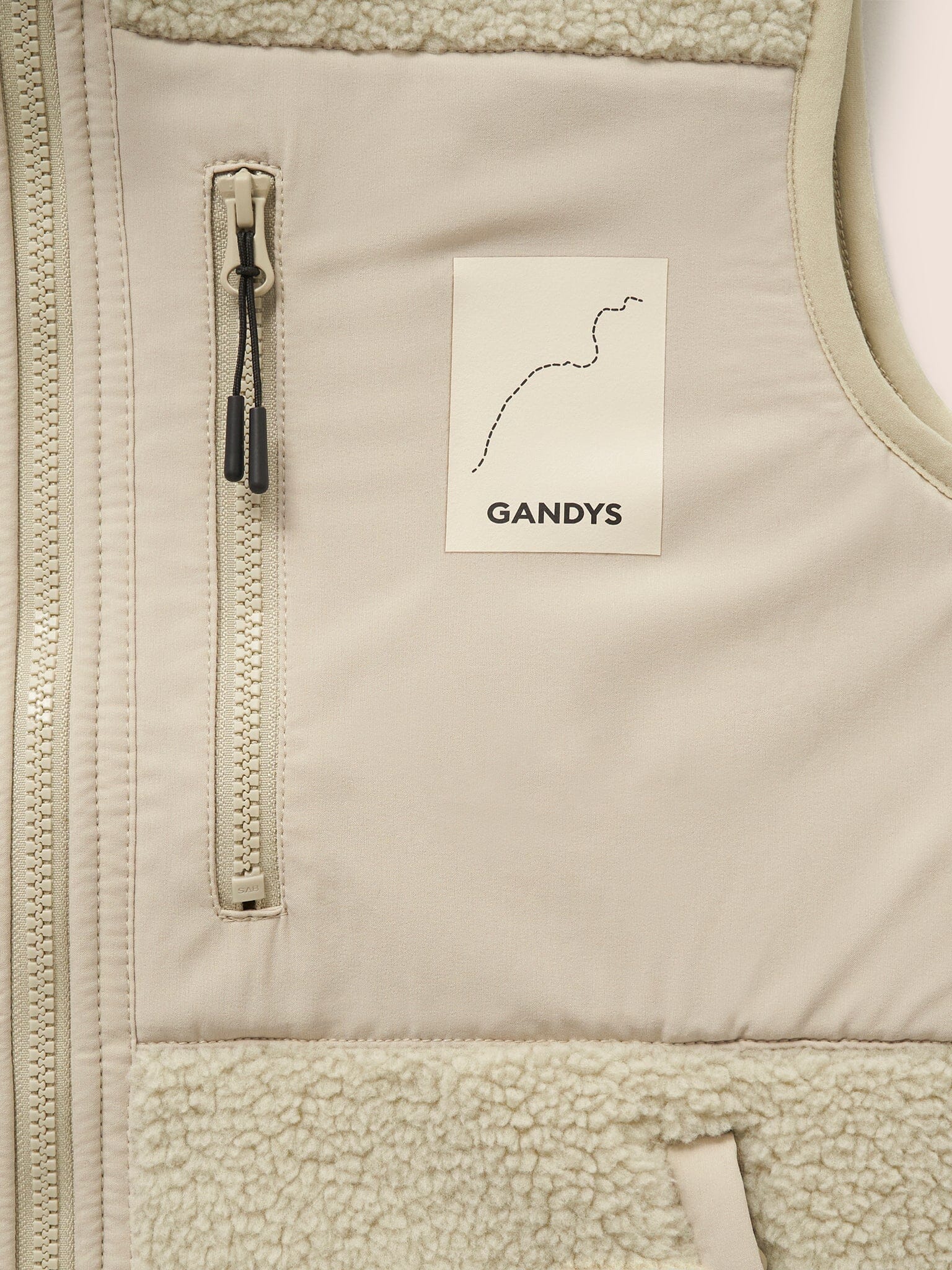 Cream Toronto Fleece Gilet Layering- Gandys