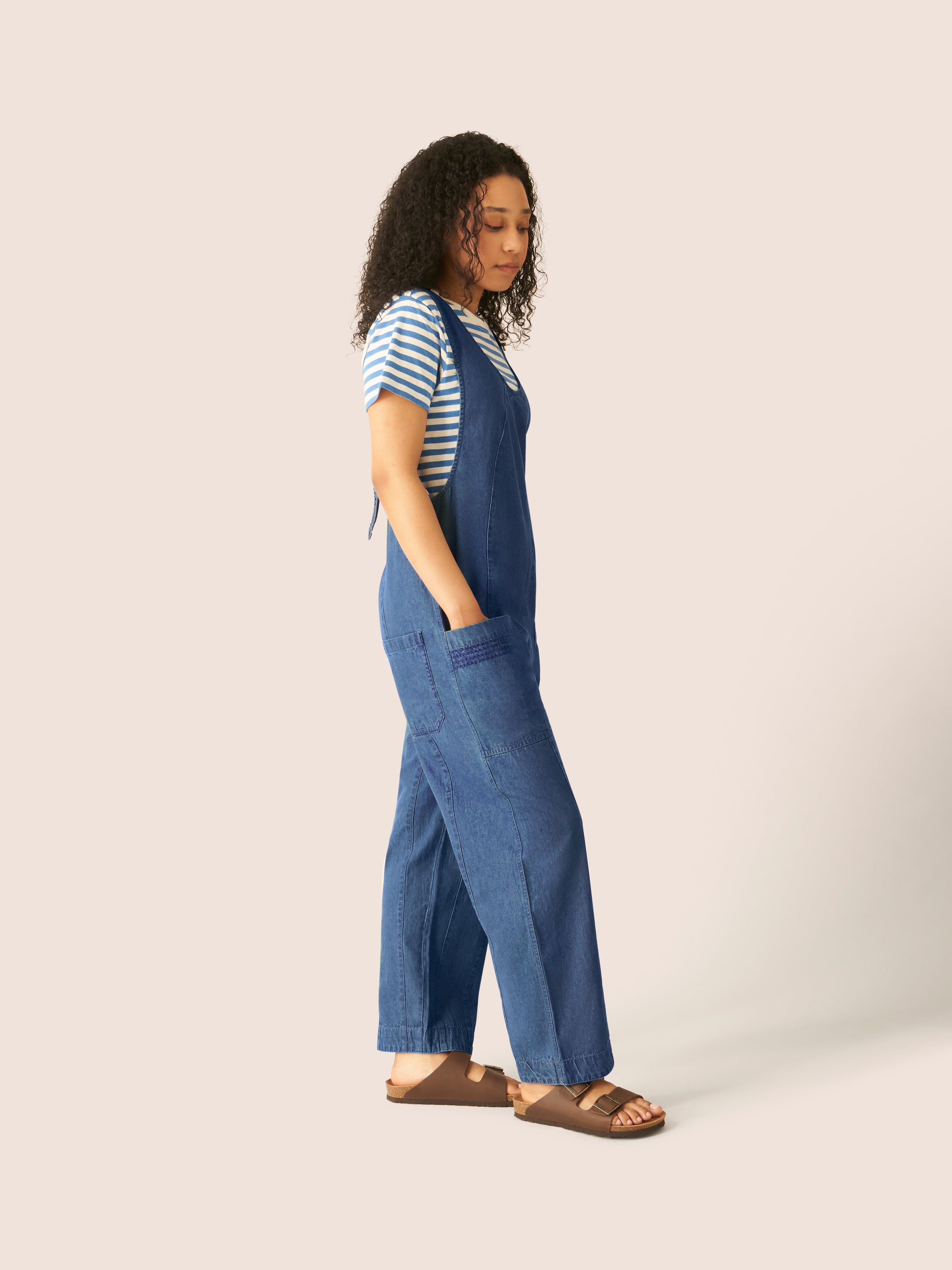 Denim Steephill Dungaree Bottoms- Gandys