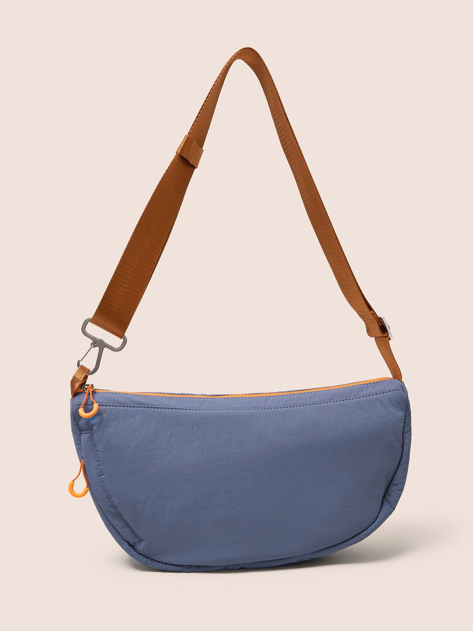 Ecuador Recycled Nylon Sling Bag in Blue Bags- Gandys