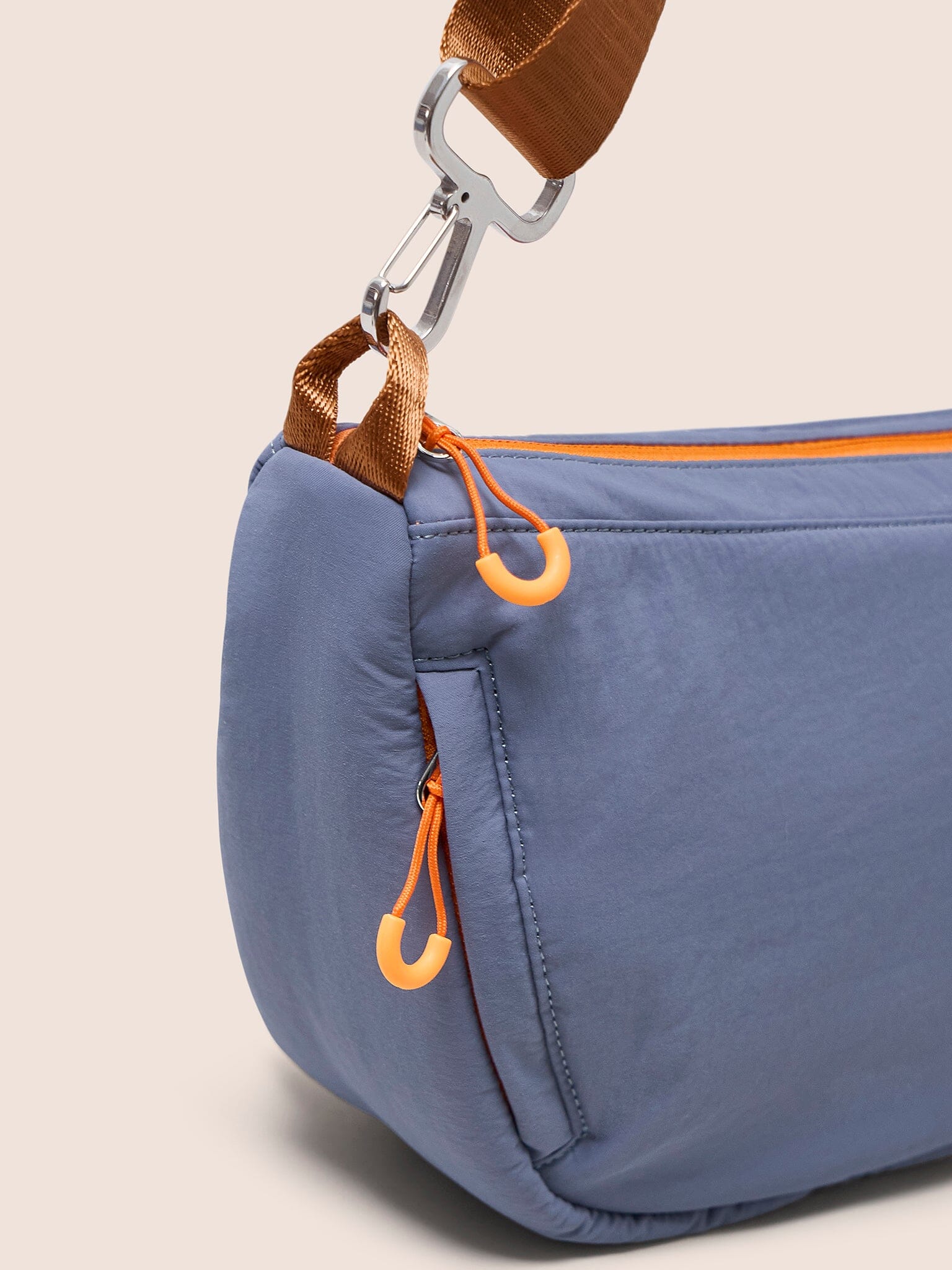 Ecuador Recycled Nylon Sling Bag in Blue Bags- Gandys
