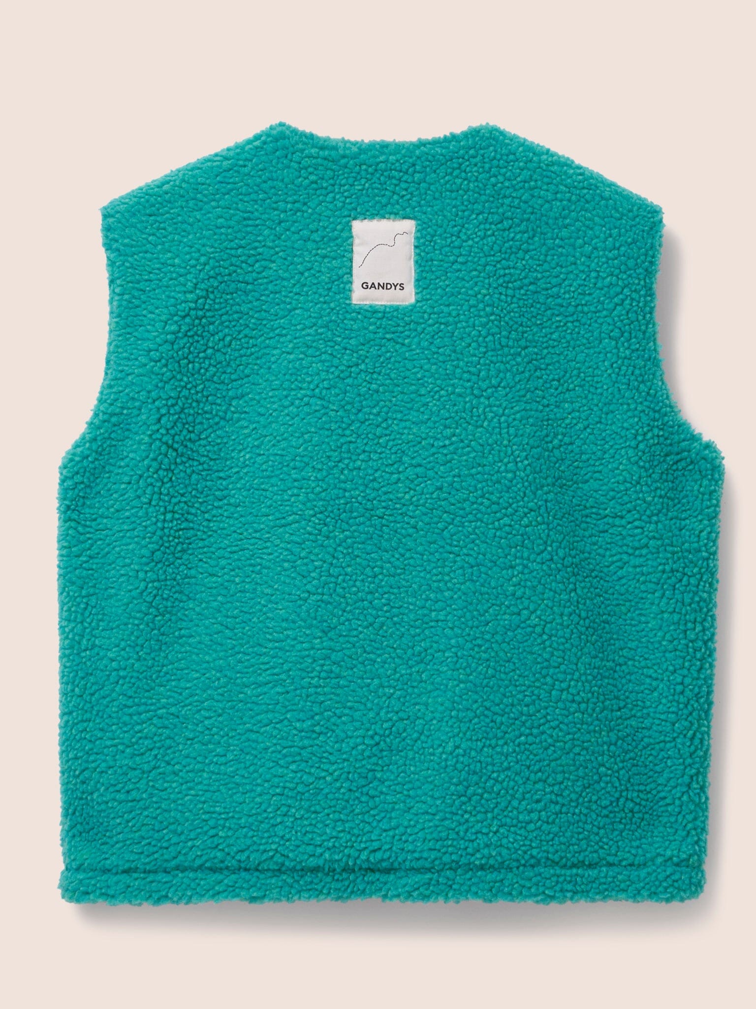 Fleece Gilet in Green Layering- Gandys