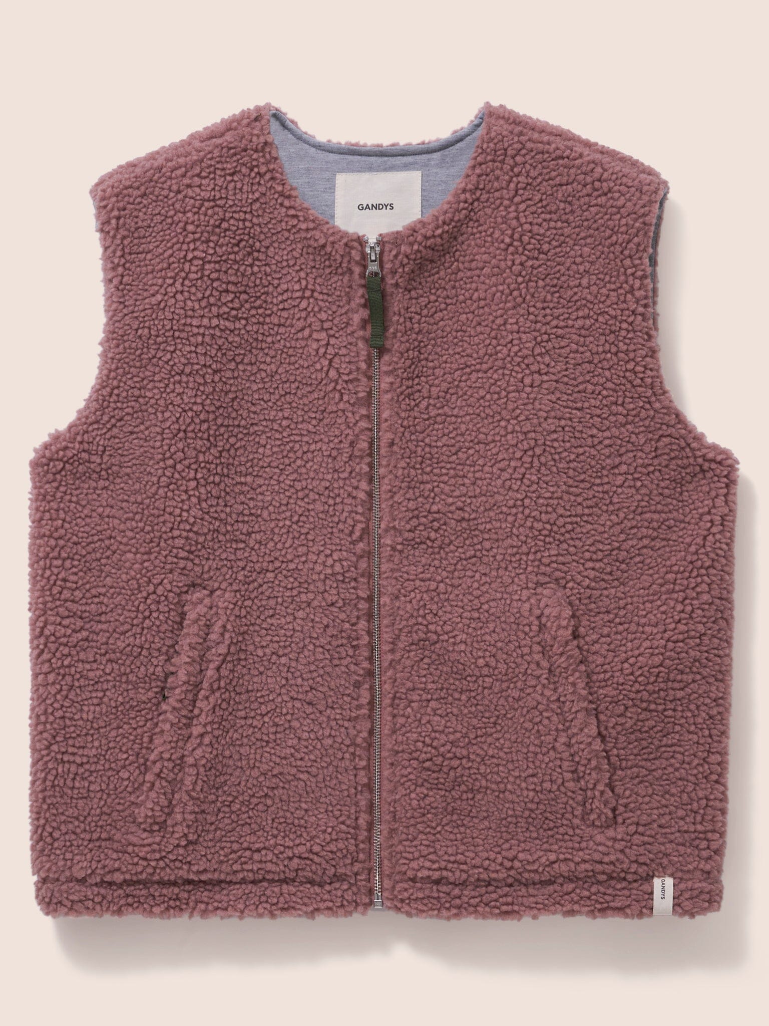 Fleece Gilet in Pink Layering- Gandys
