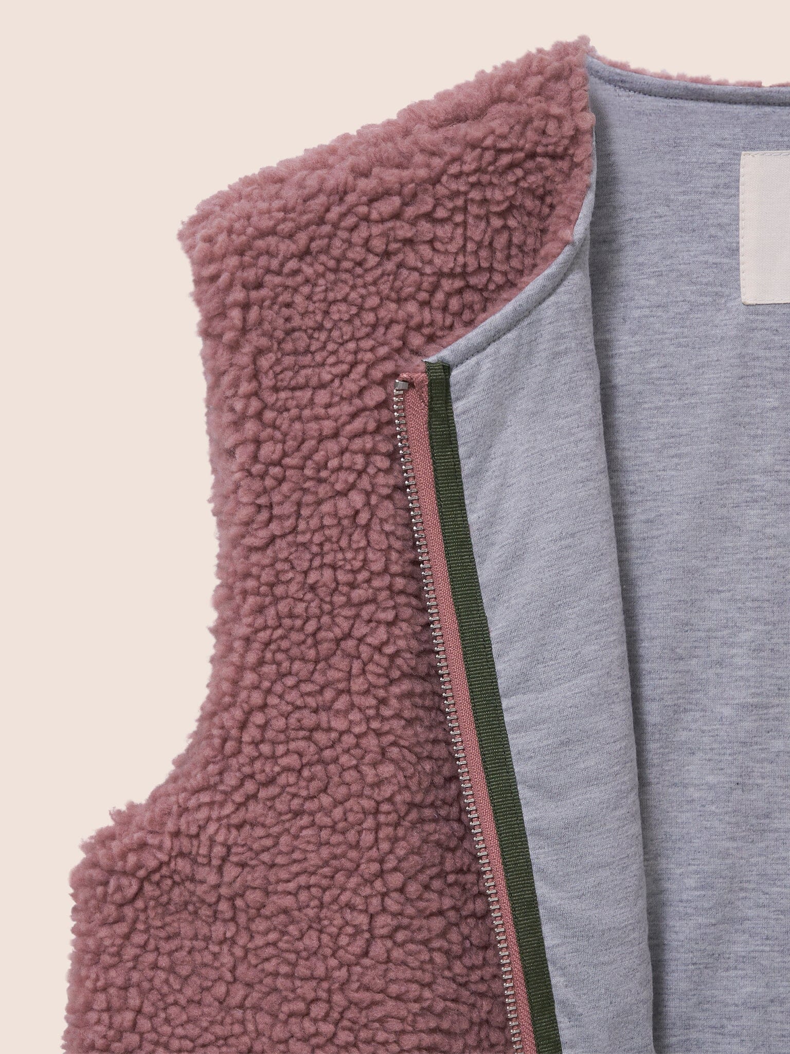 Fleece Gilet in Pink Layering- Gandys