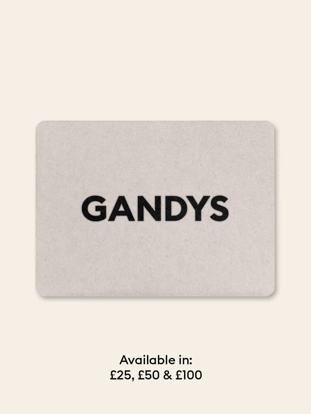 Gandys e-Gift Card Gift Cards- Gandys