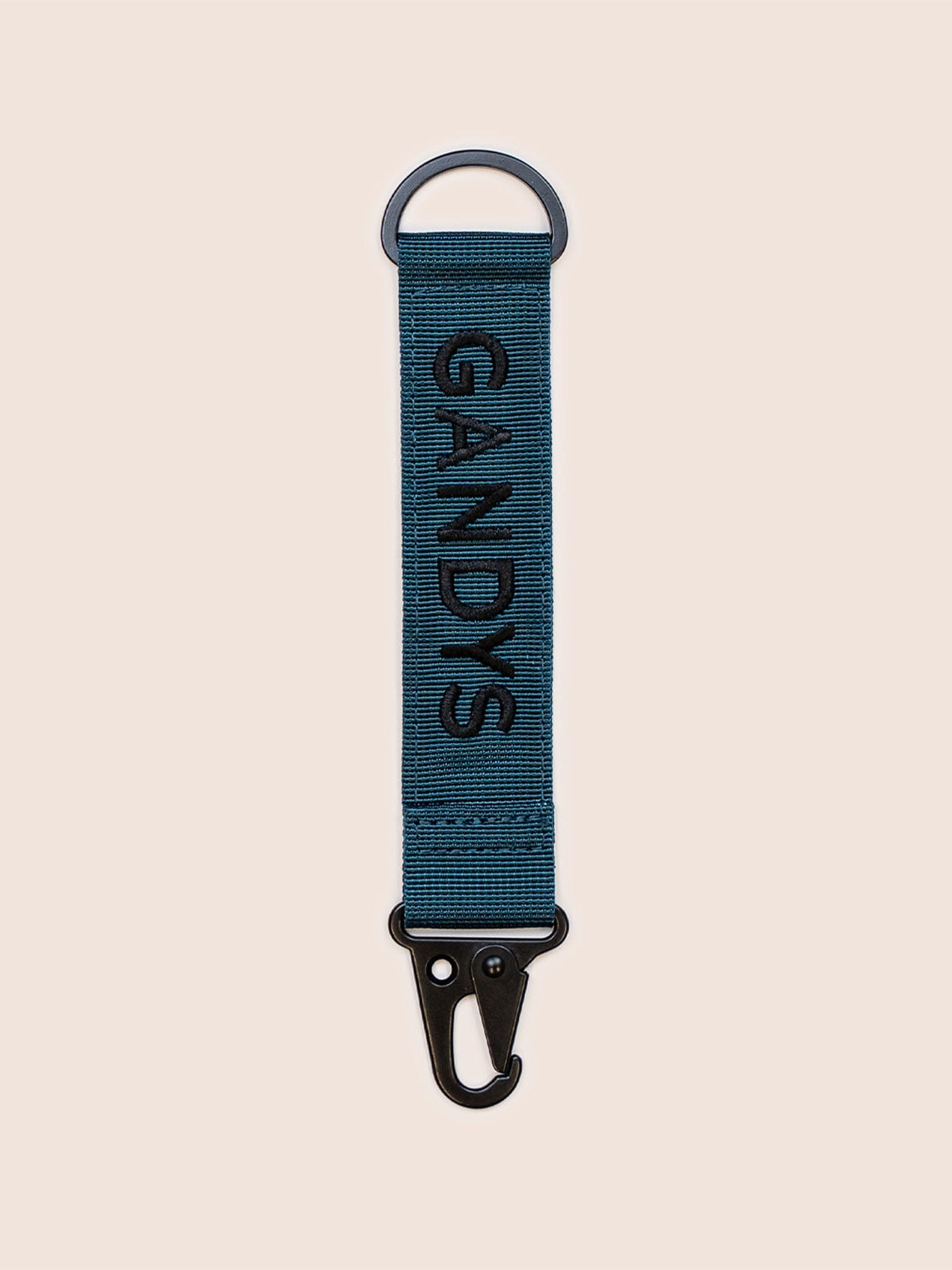 Gandys Embroidered Keyring in Teal Accessories- Gandys