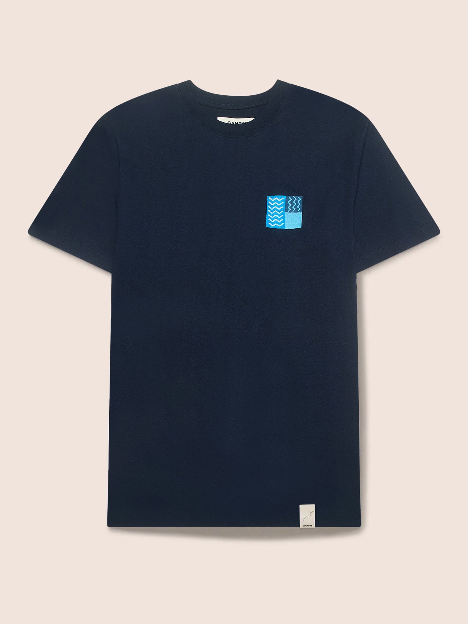 Glencoe Organic Cotton Patchwork Print T-shirt T-Shirts- Gandys