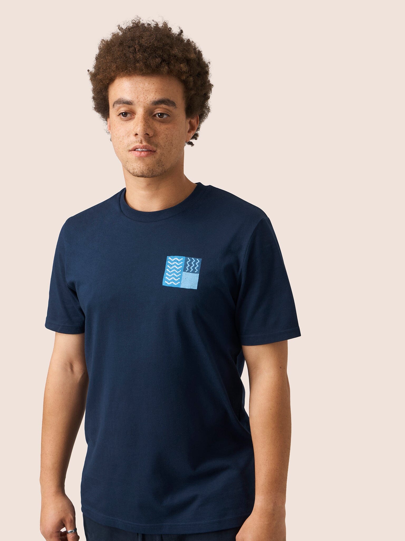 Glencoe Organic Cotton Patchwork Print T-shirt T-Shirts- Gandys