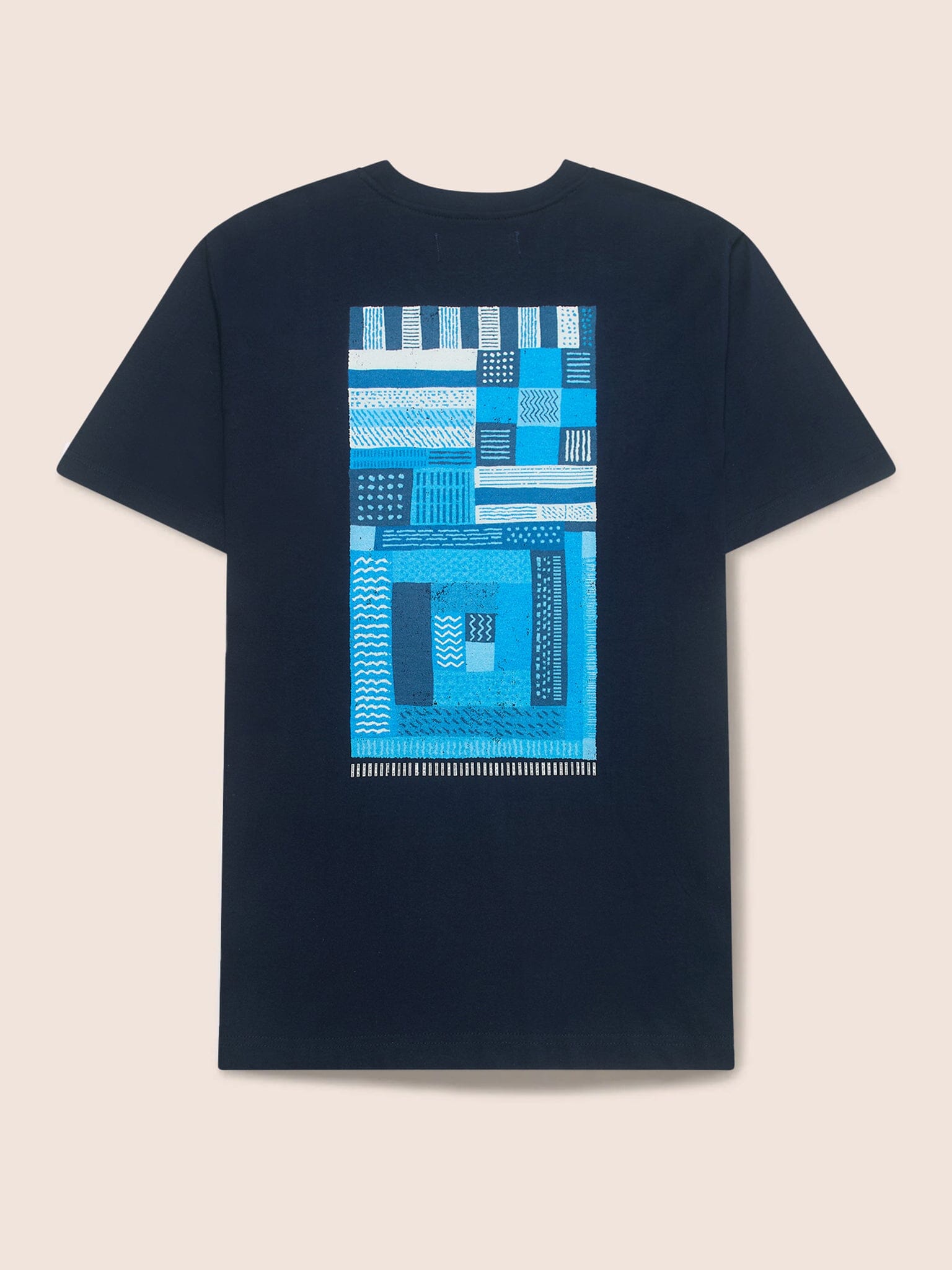 Glencoe Organic Cotton Patchwork Print T-shirt T-Shirts- Gandys