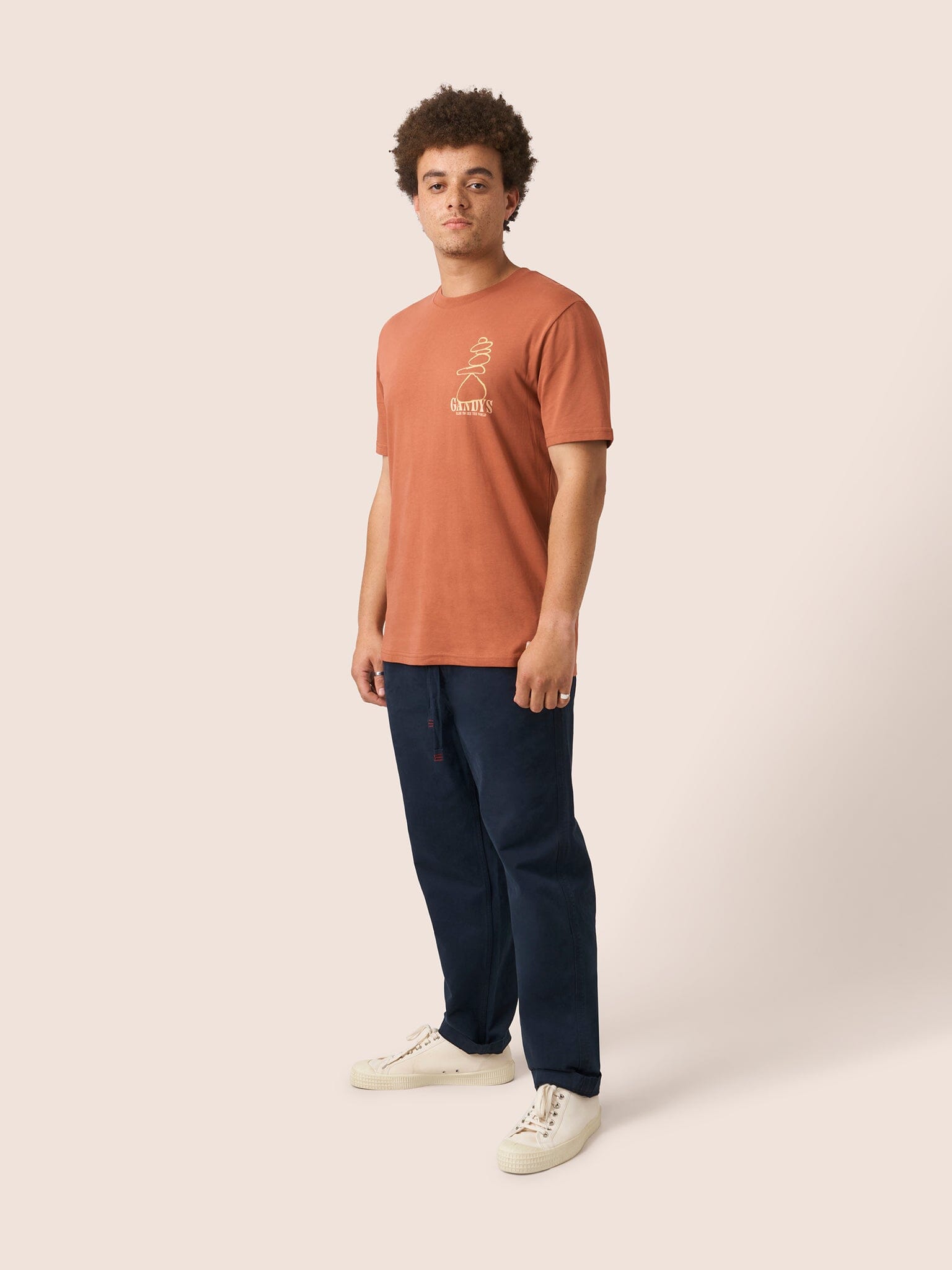 Glencoe Organic Cotton Pebble T-Shirt T-Shirts- Gandys