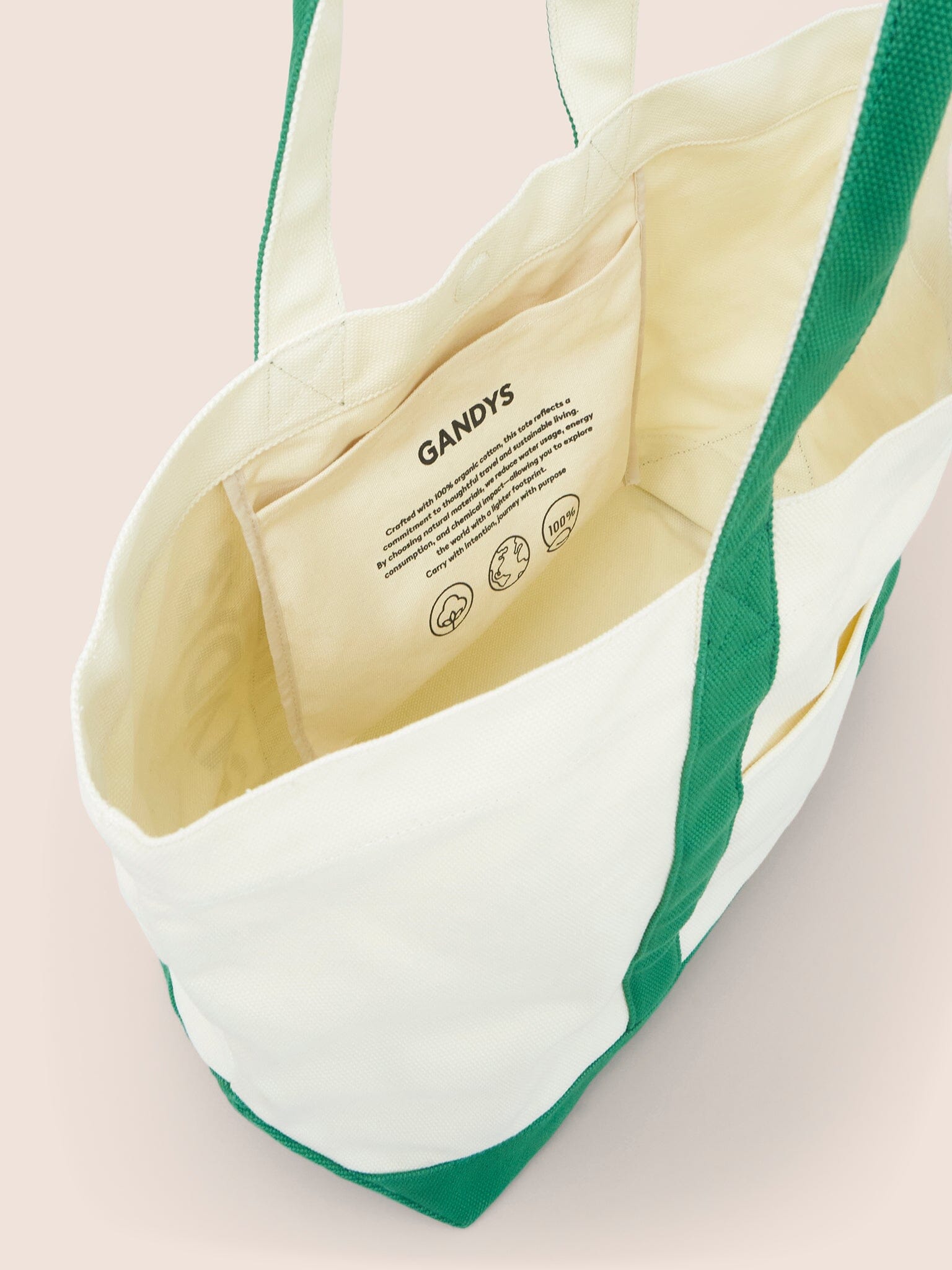 Green Rio Cotton Beach Tote Bags- Gandys